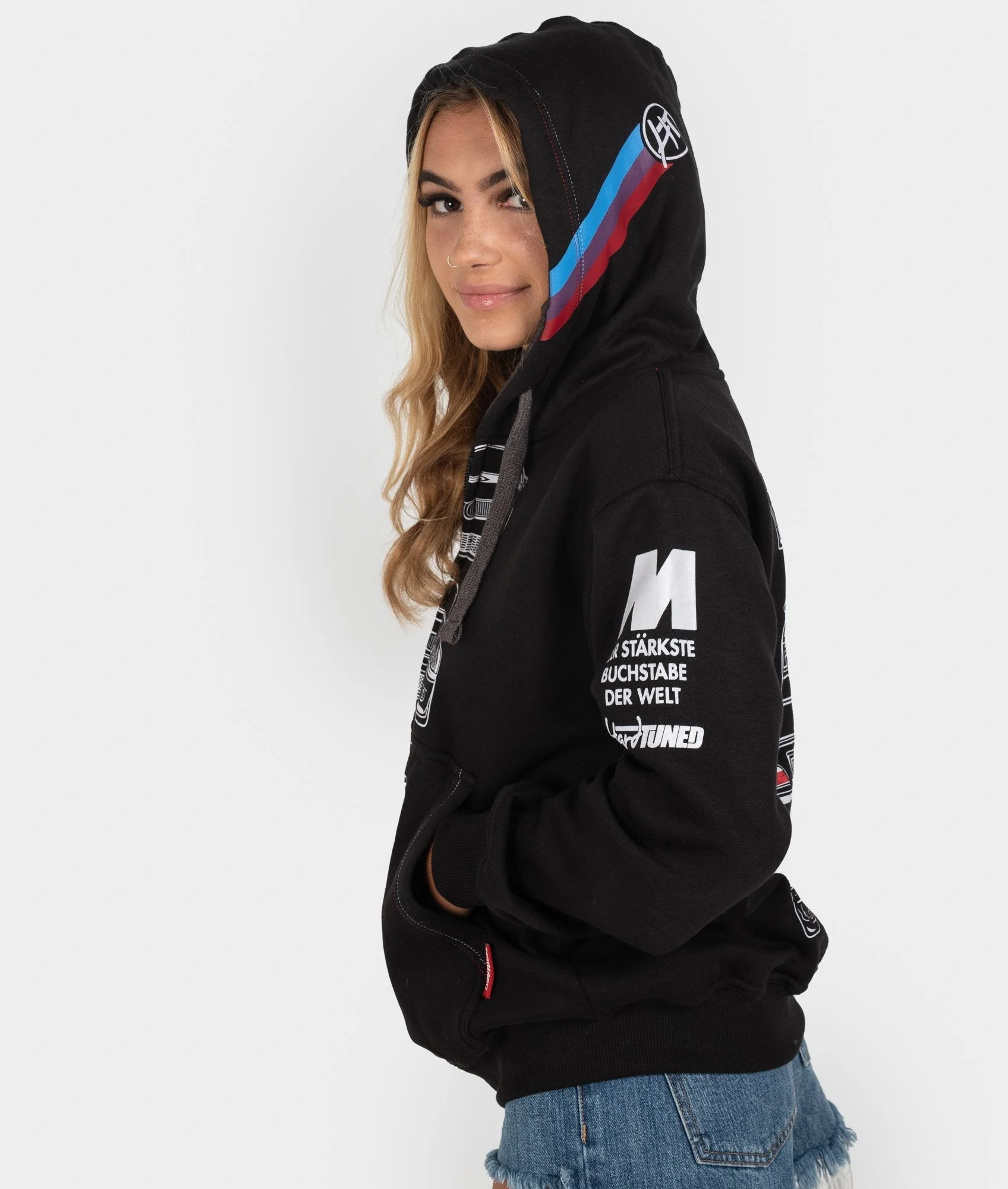 BMW M3 E92, E46, E36, E30 POWER Womens Hoodie - Image 6
