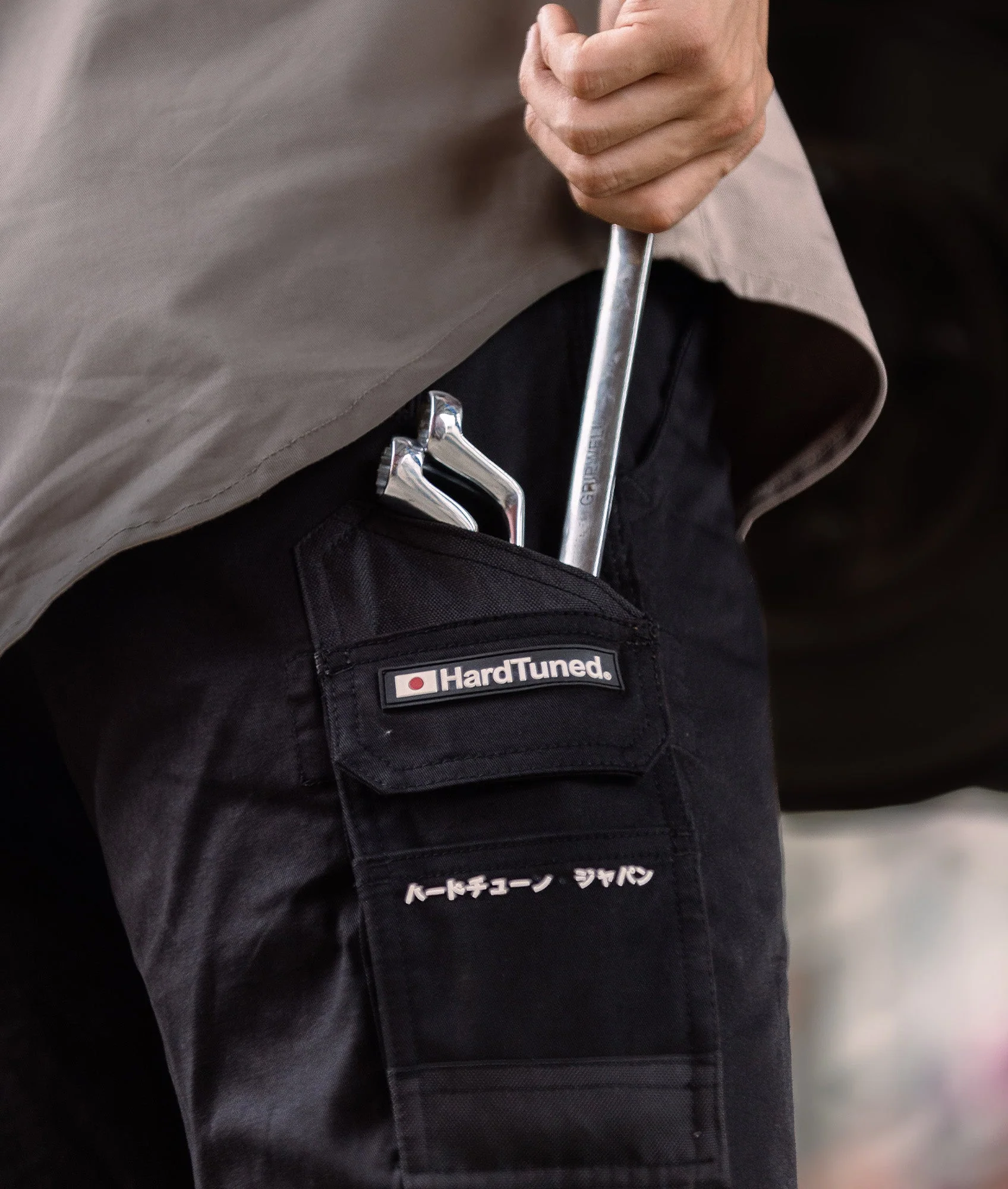 HardTuned Pitstop Cargo Shorts - Black - Image 2