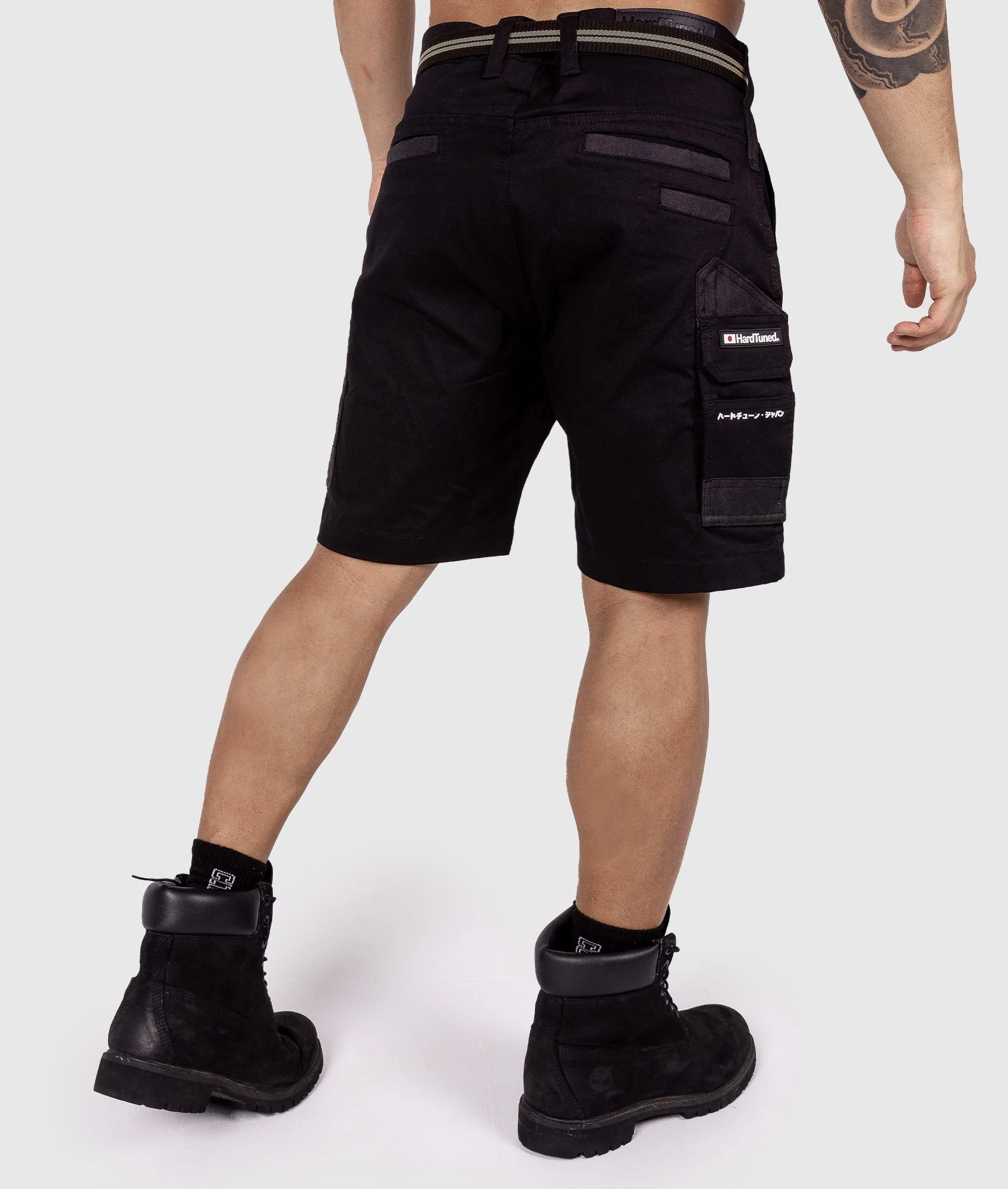 HardTuned Pitstop Cargo Shorts - Black - Image 3