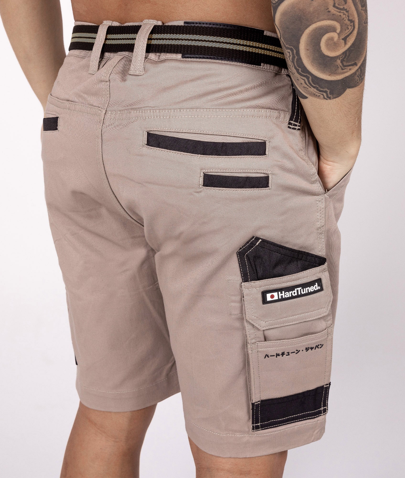 HardTuned Pitstop Cargo Shorts - Tan - Image 2