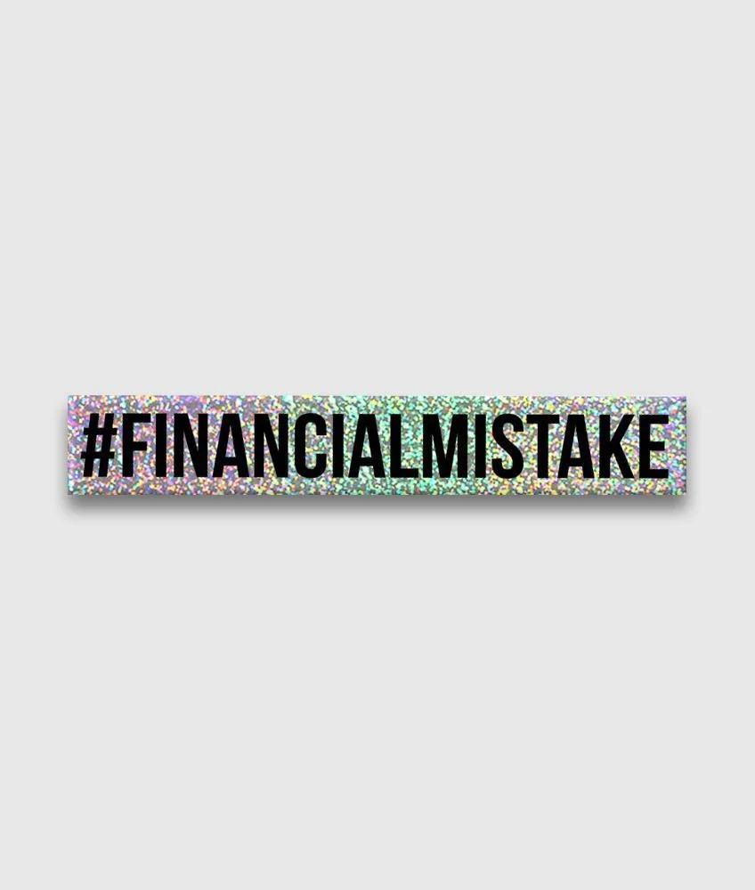 Financial Mistake Sticker - Glitter - Image 2