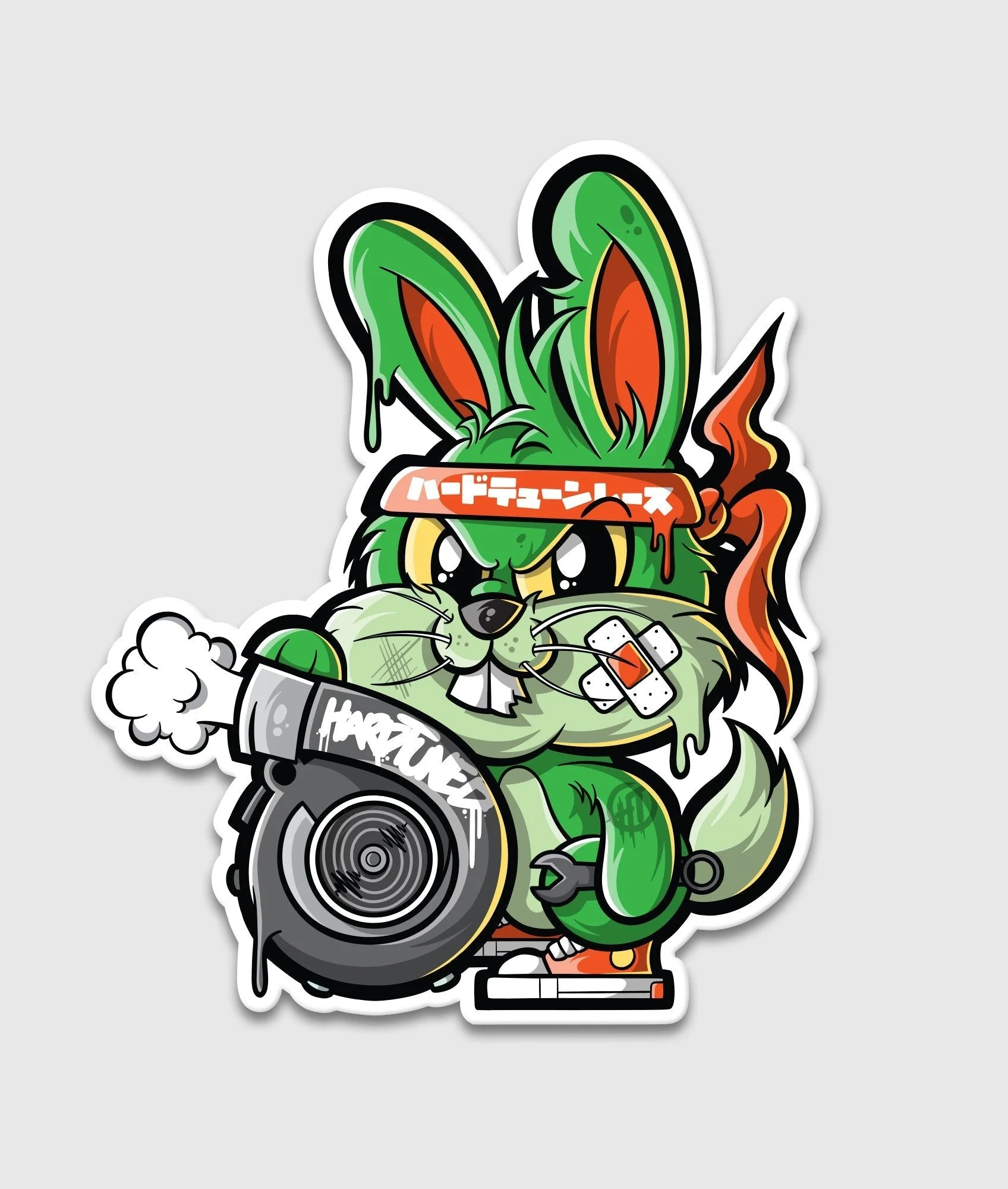 Halloween Bunny Turbo Sticker - Image 2