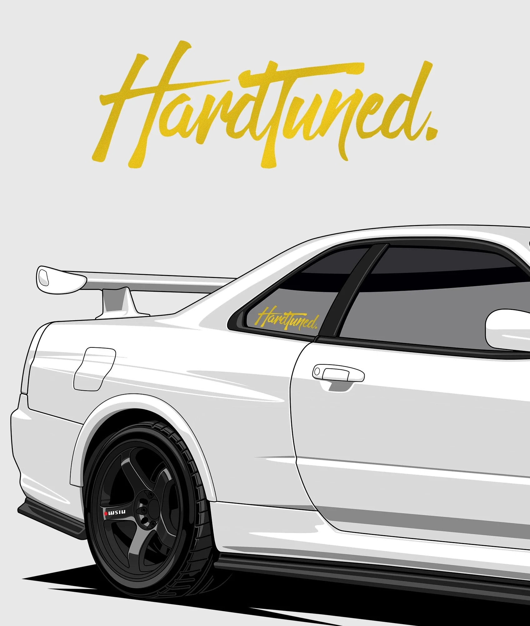 Hardtuned Brush Vinyl Sticker - Image 3