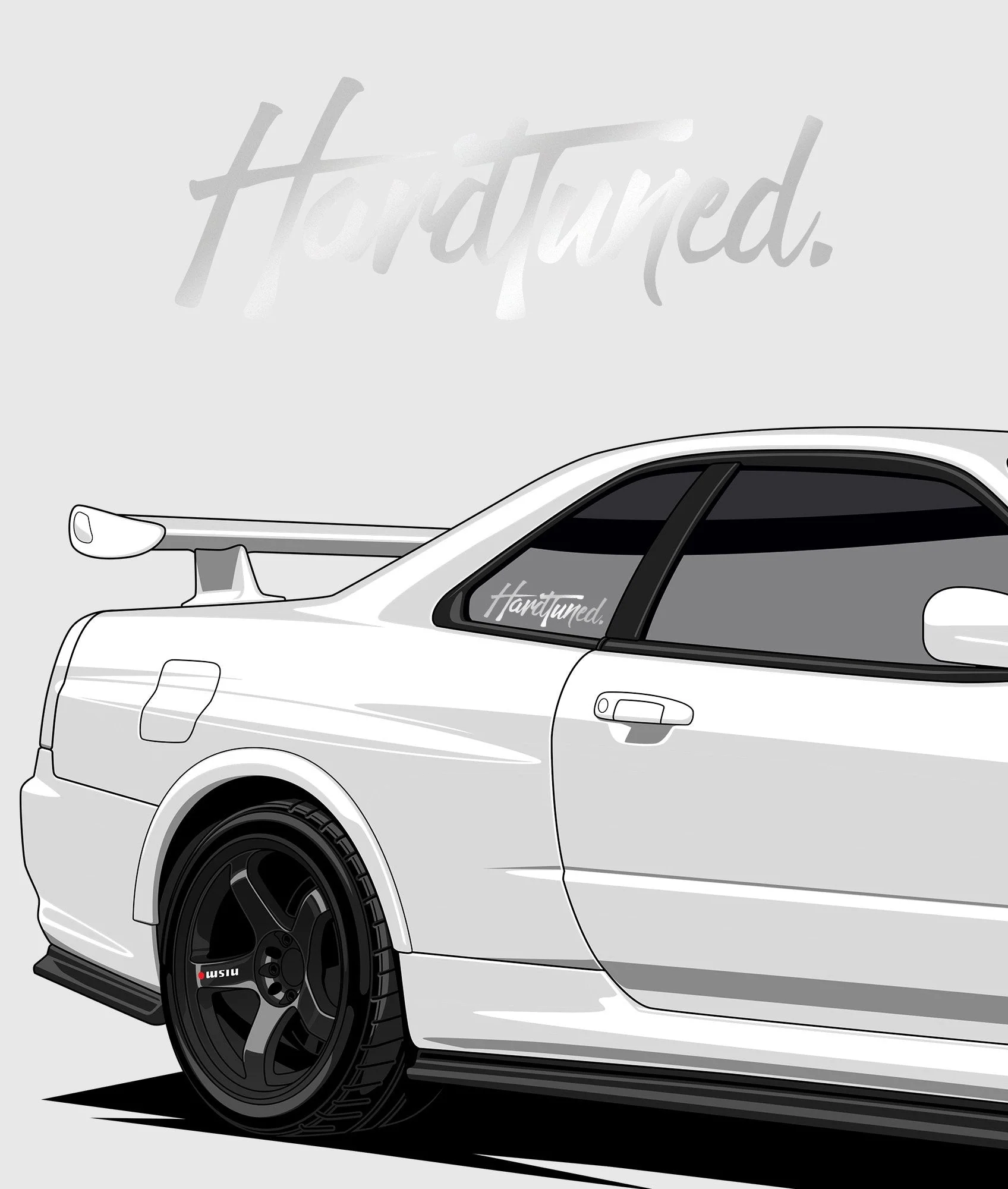 Hardtuned Brush Vinyl Sticker - Image 4