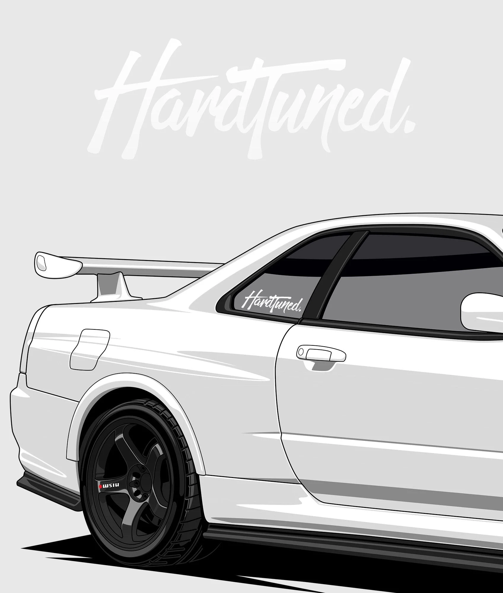 Hardtuned Brush Vinyl Sticker - Image 5