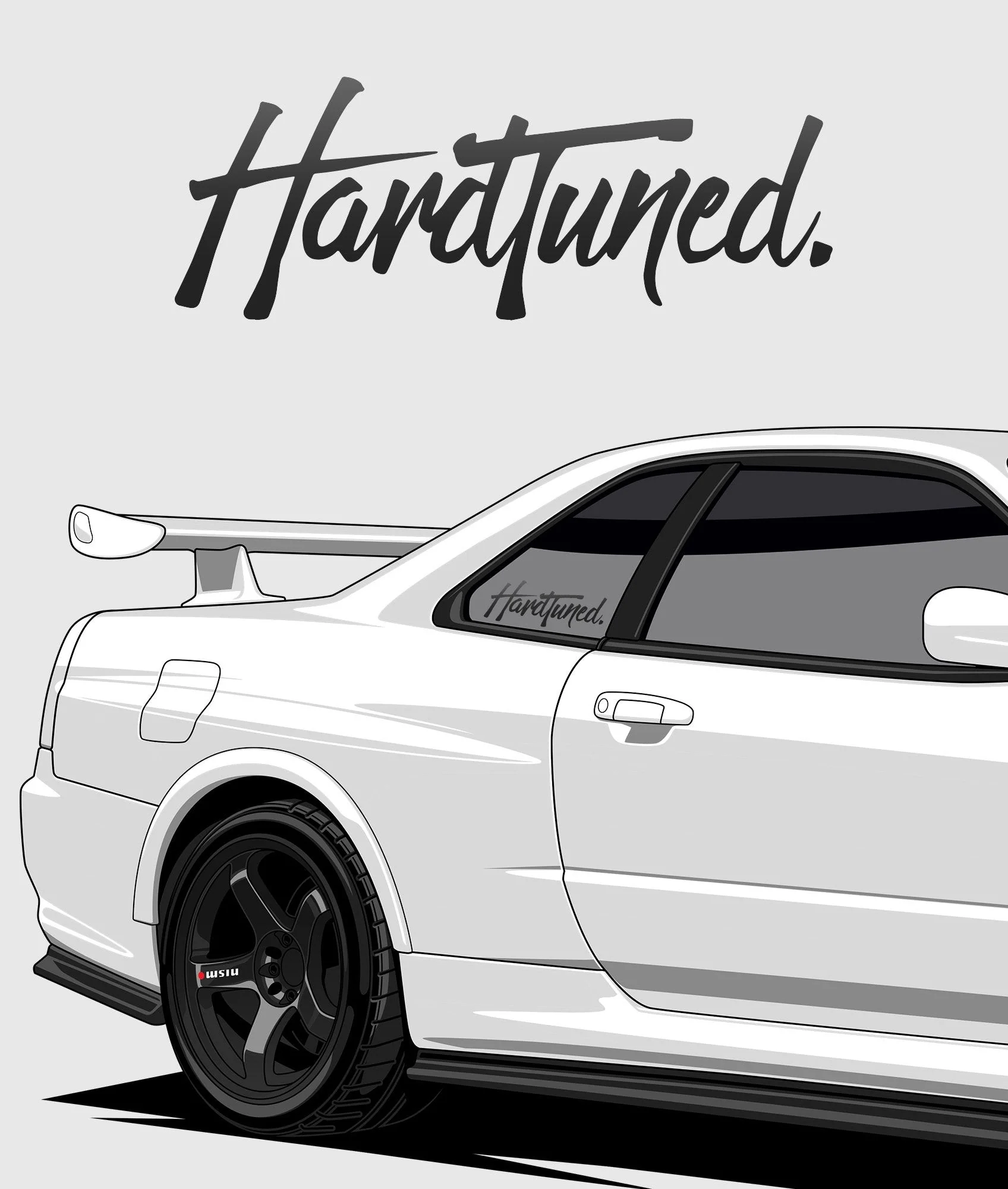 Hardtuned Brush Vinyl Sticker - Image 8