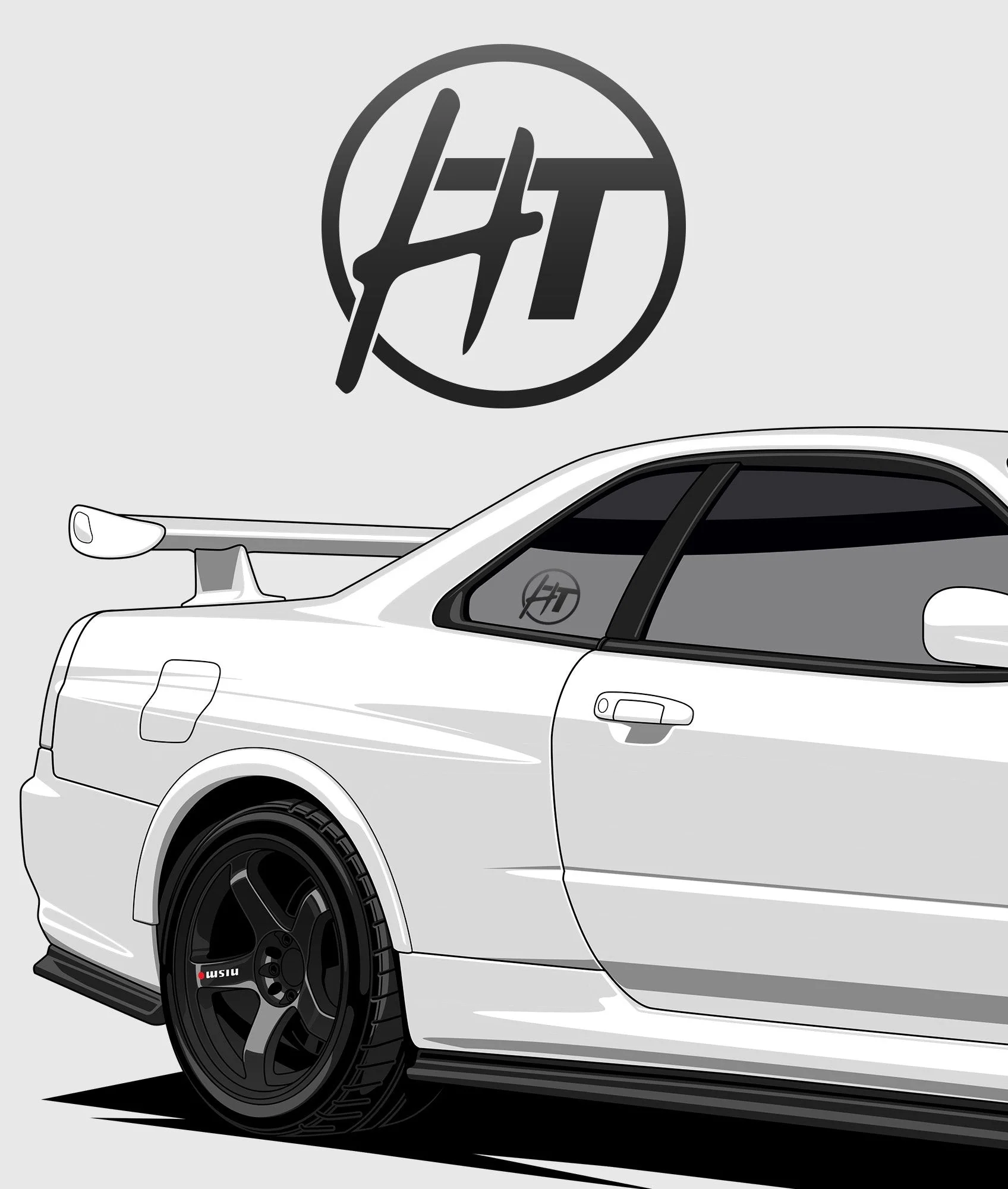 Hardtuned Dot Vinyl Sticker - Image 2