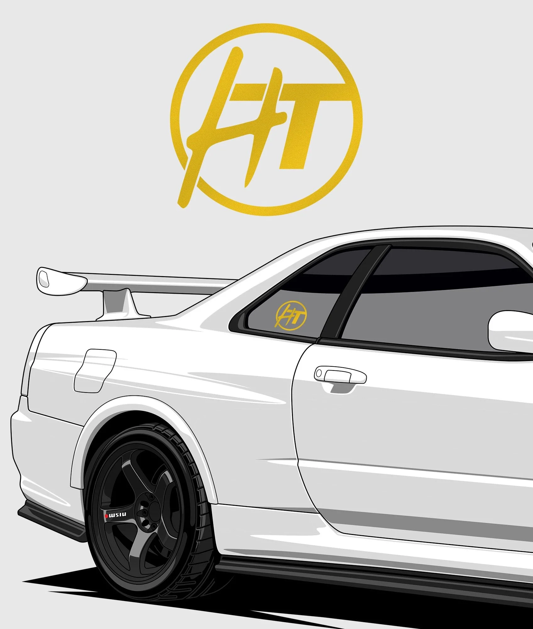 Hardtuned Dot Vinyl Sticker - Image 3