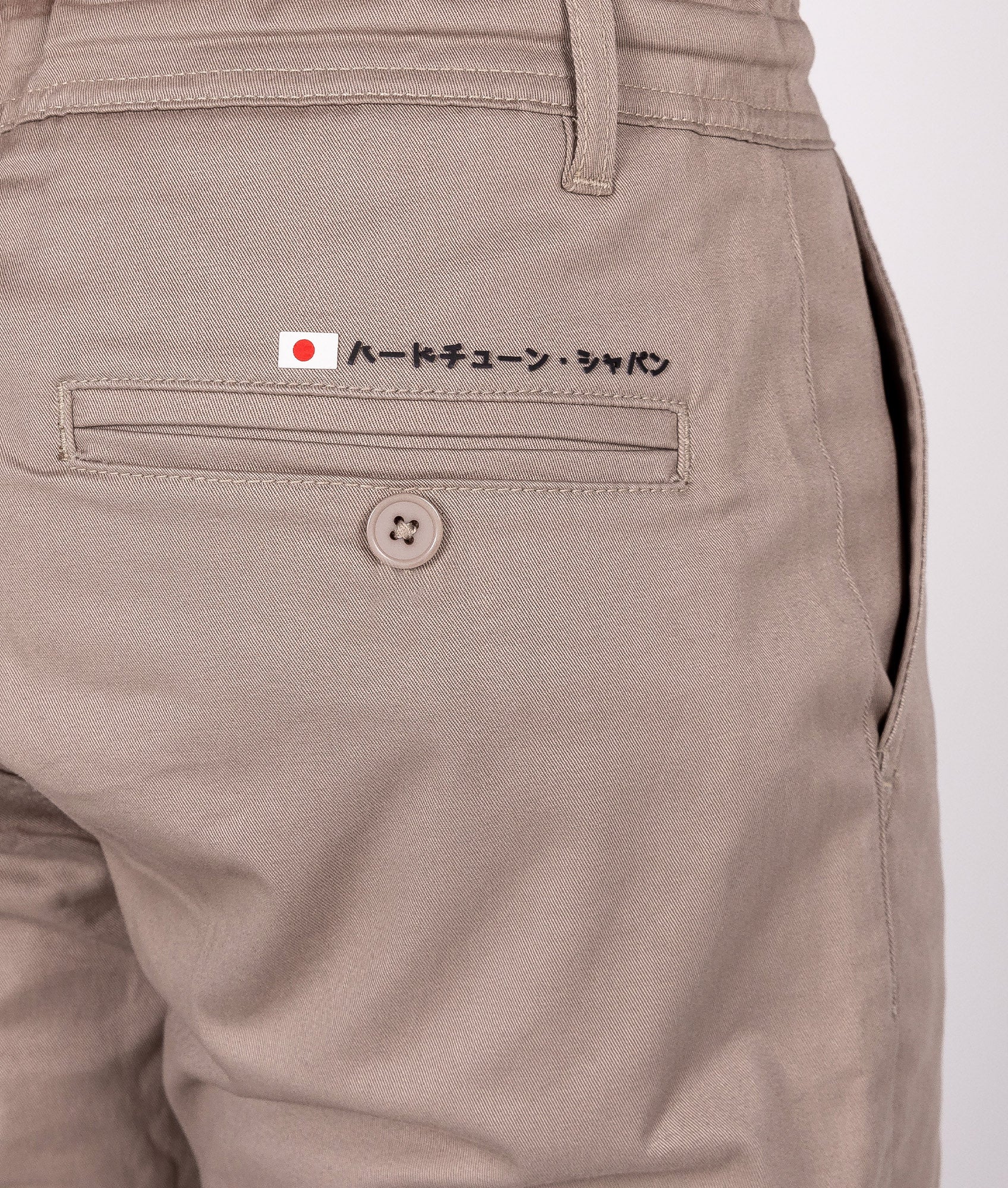 HardTuned Grid Cuffed Chinos - Tan - Image 4