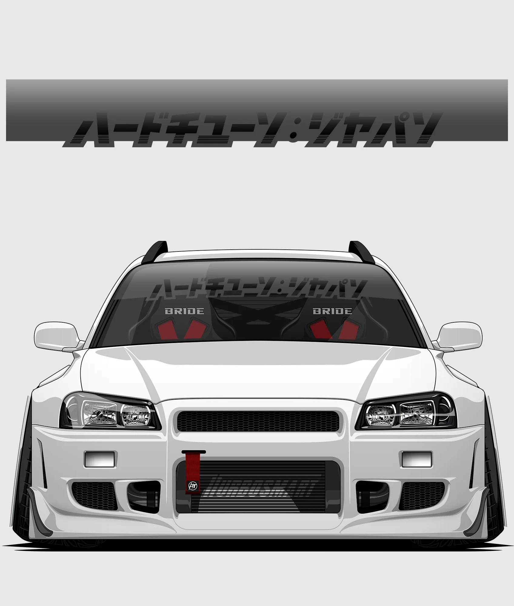 Hardtuned Kanji Window Banner - Stripes - Image 16