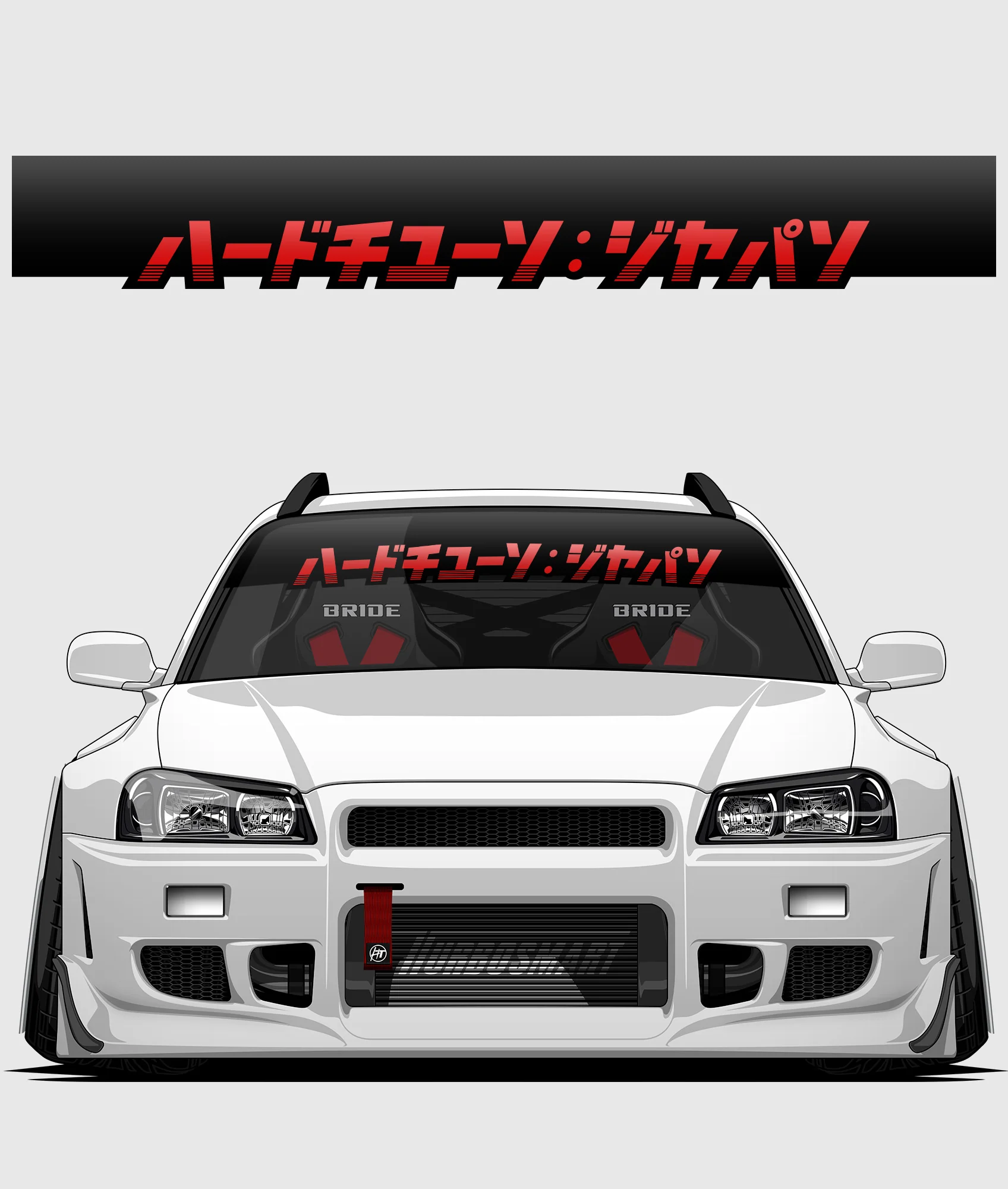 Hardtuned Kanji Window Banner - Stripes - Image 25