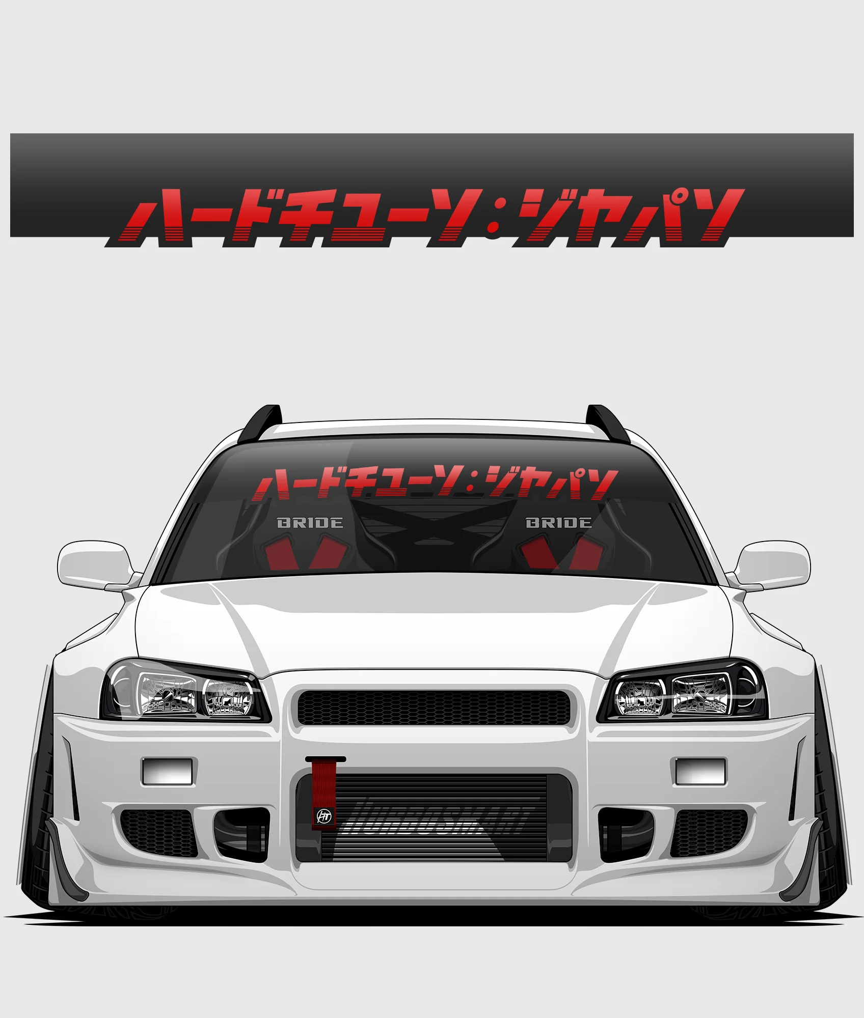 Hardtuned Kanji Window Banner - Stripes - Image 27