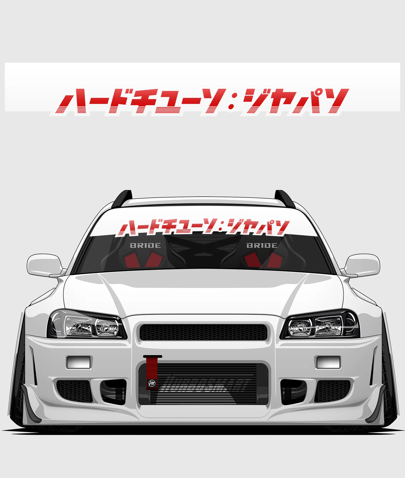 Hardtuned Kanji Window Banner - Stripes - Image 29