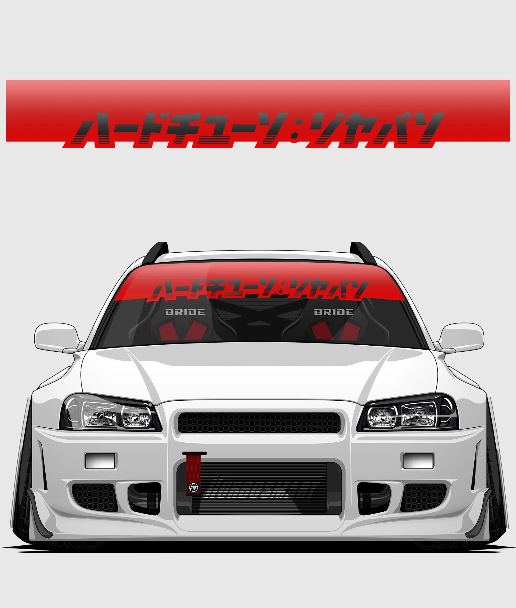 Hardtuned Kanji Window Banner - Stripes - Image 34