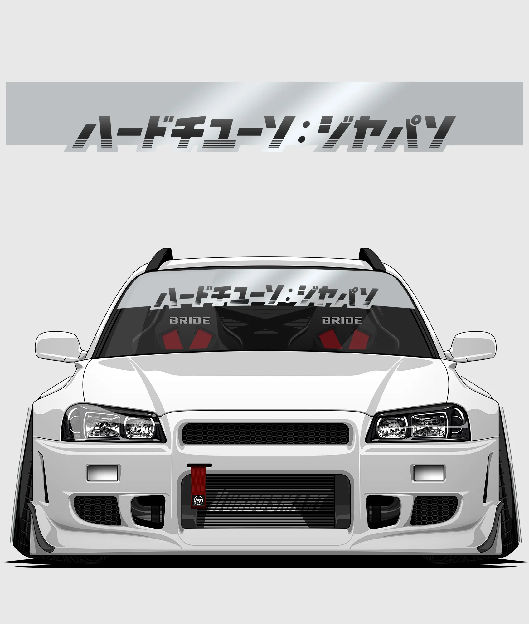 Hardtuned Kanji Window Banner - Stripes - Image 35