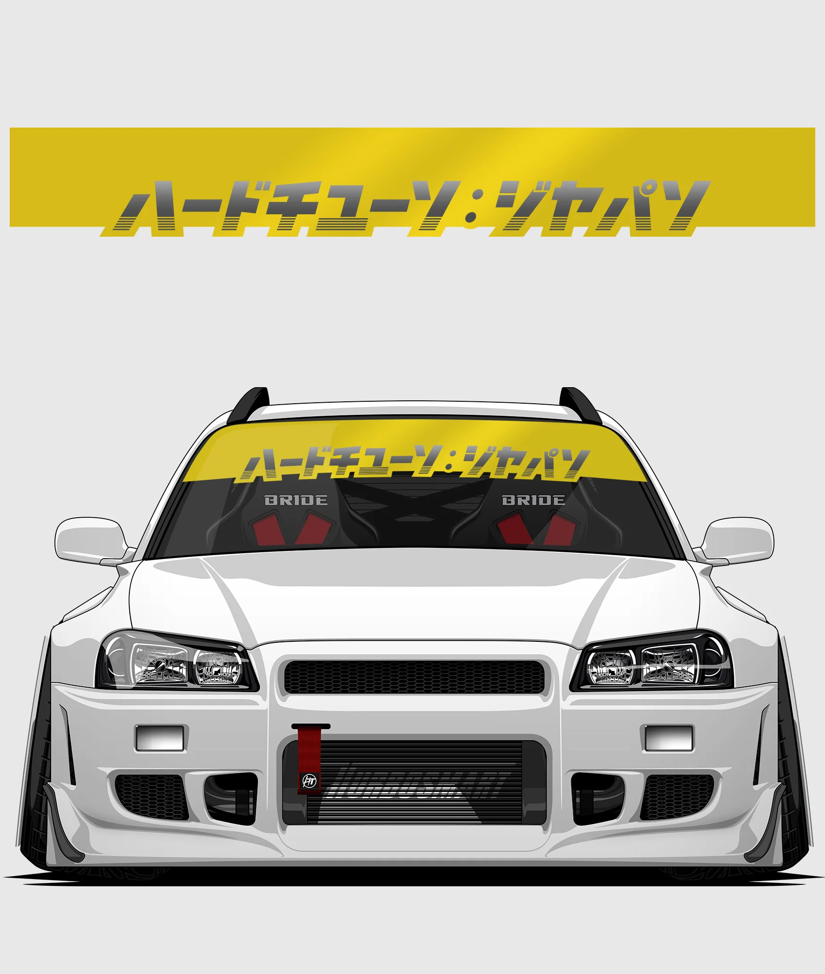 Hardtuned Kanji Window Banner - Stripes - Image 5