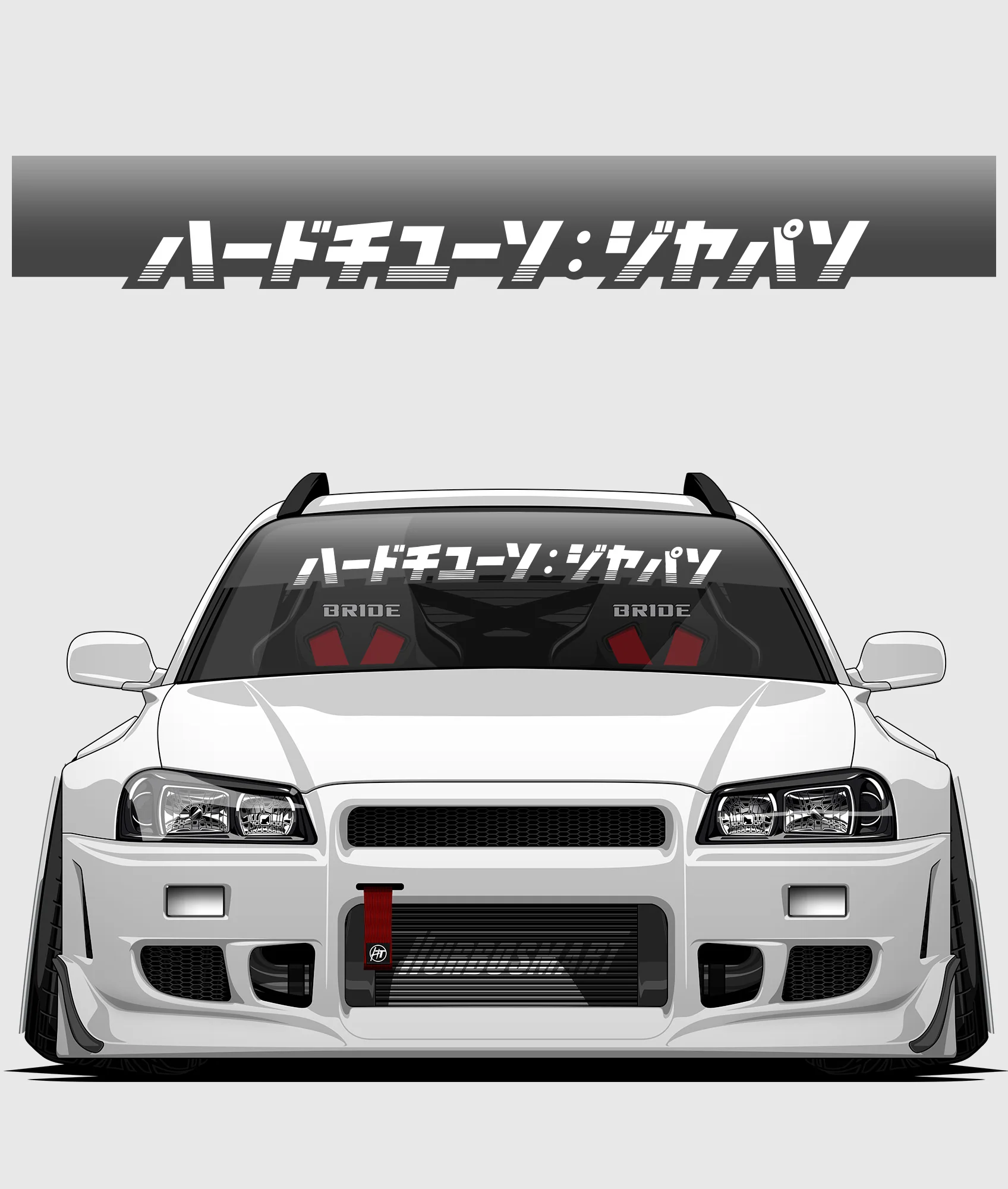 Hardtuned Kanji Window Banner - Stripes - Image 50