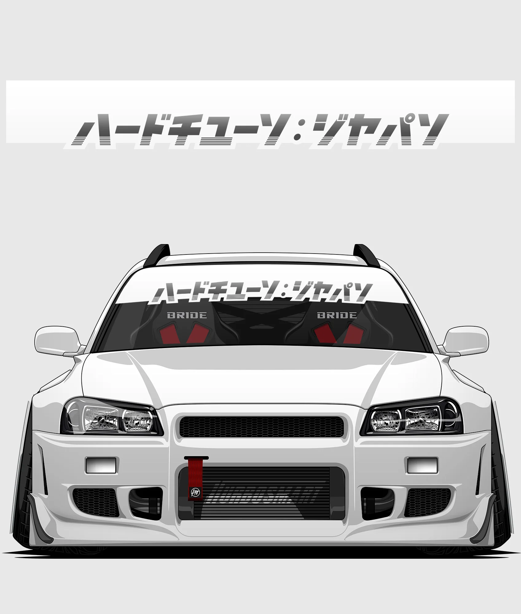 Hardtuned Kanji Window Banner - Stripes - Image 9