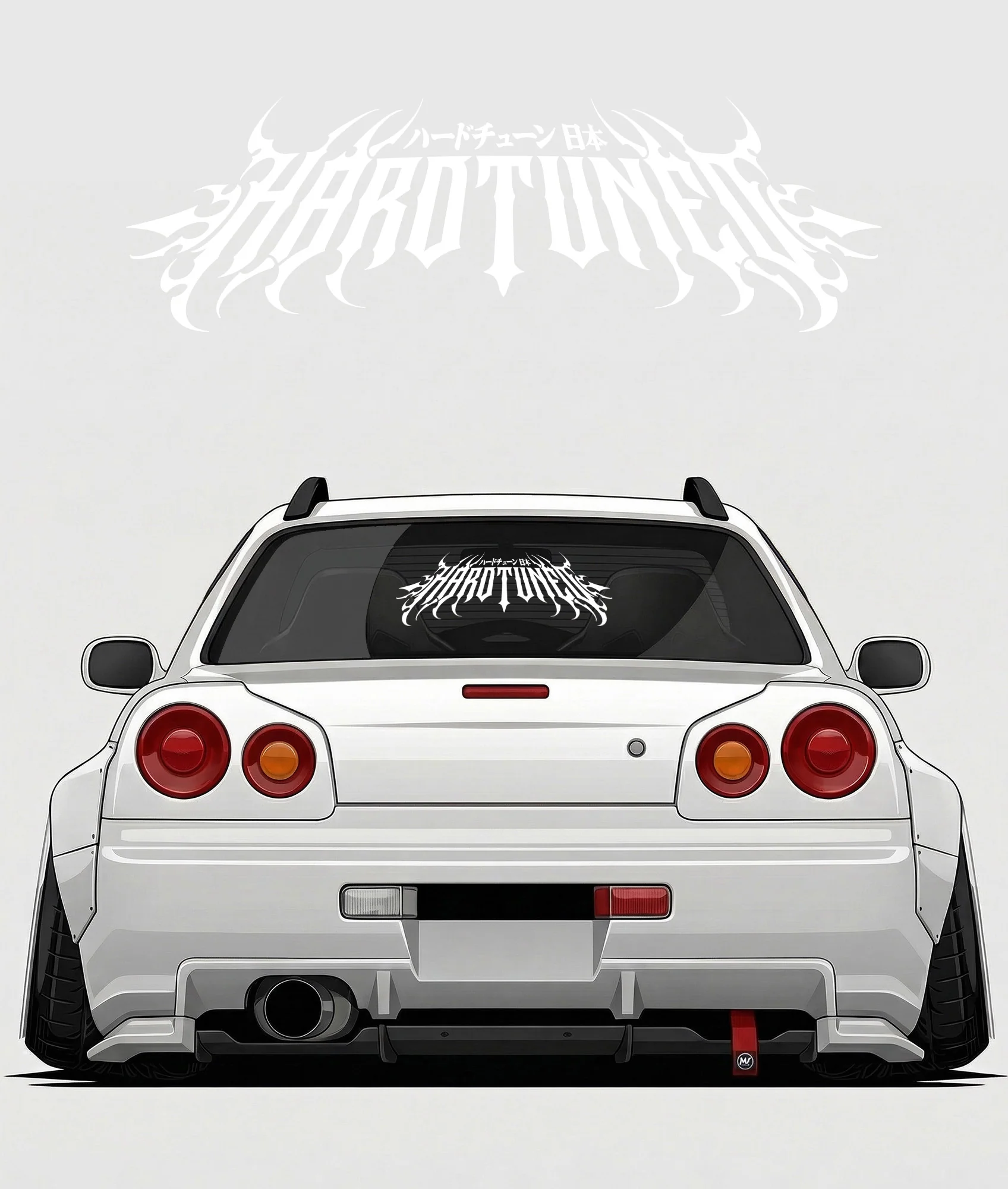 Hardtuned Metal Arch Vinyl Sticker - Image 2