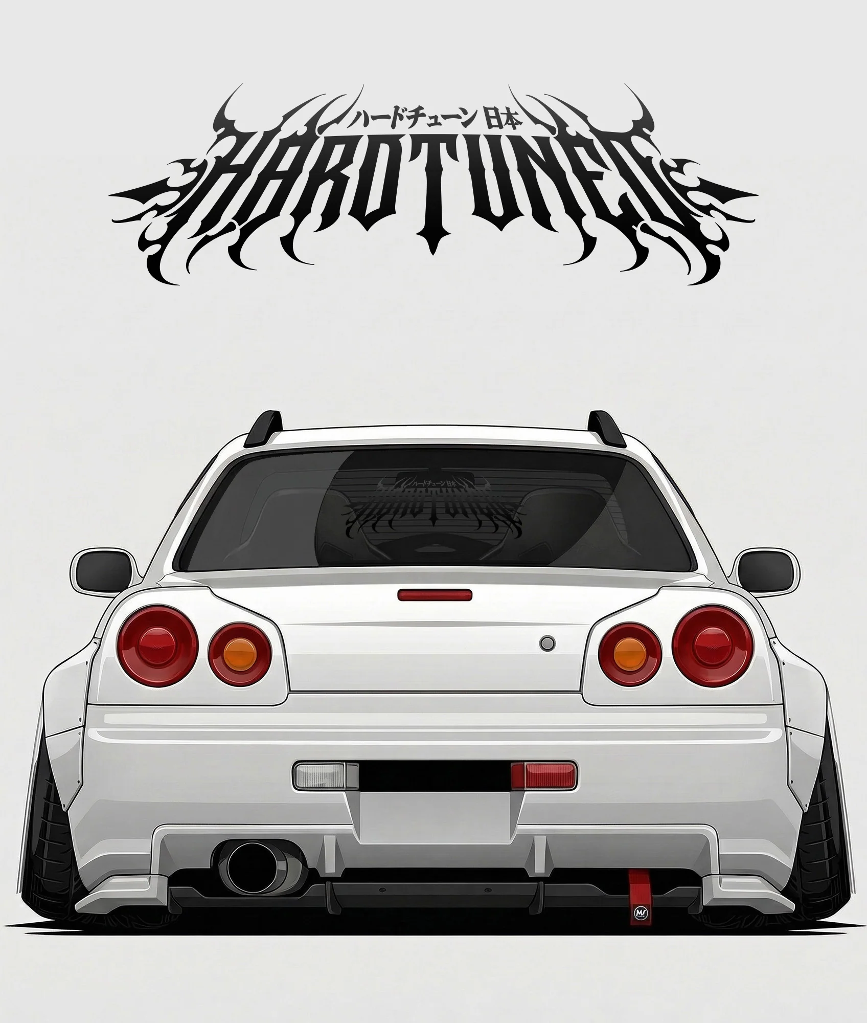 Hardtuned Metal Arch Vinyl Sticker - Image 3