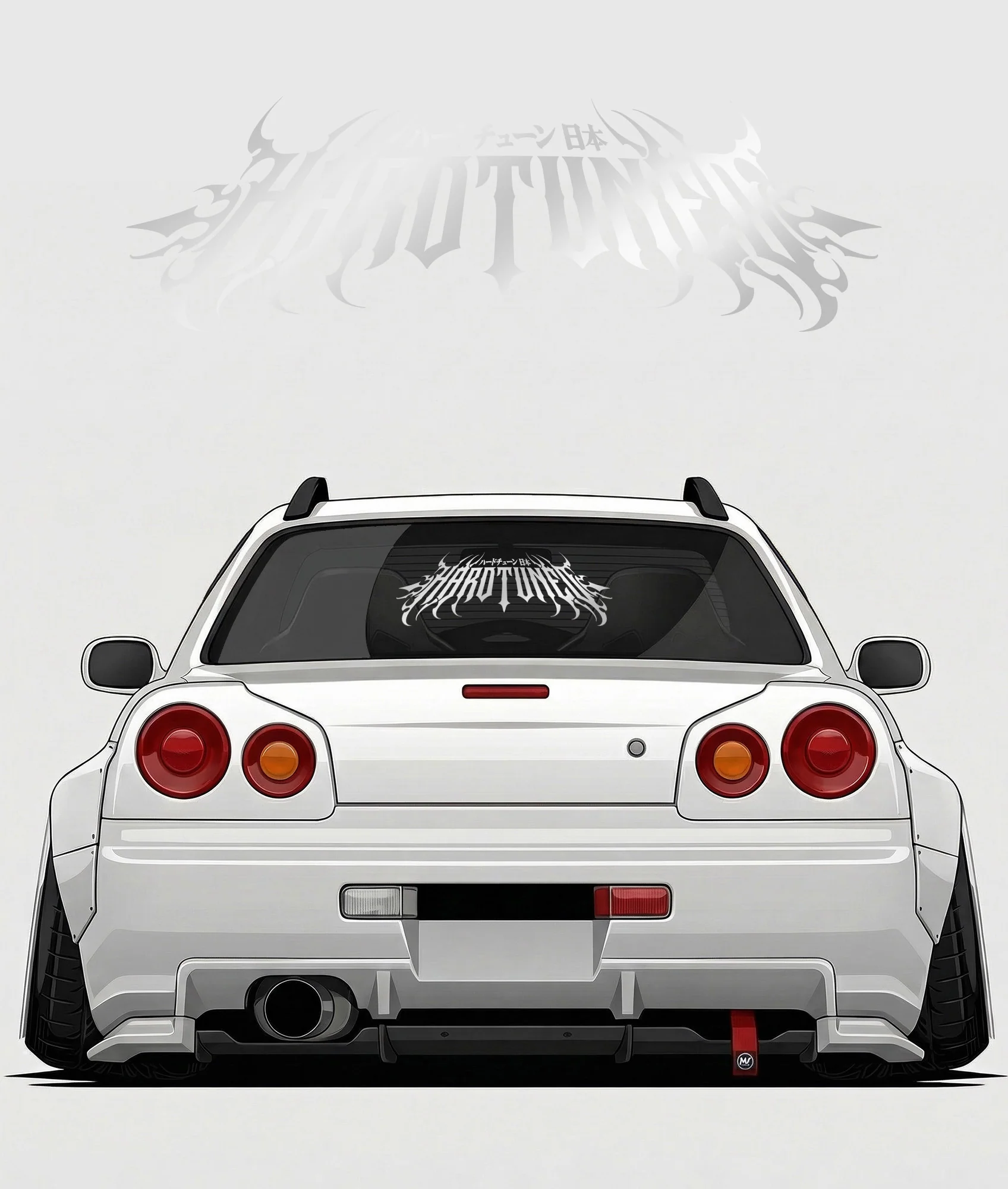 Hardtuned Metal Arch Vinyl Sticker - Image 6