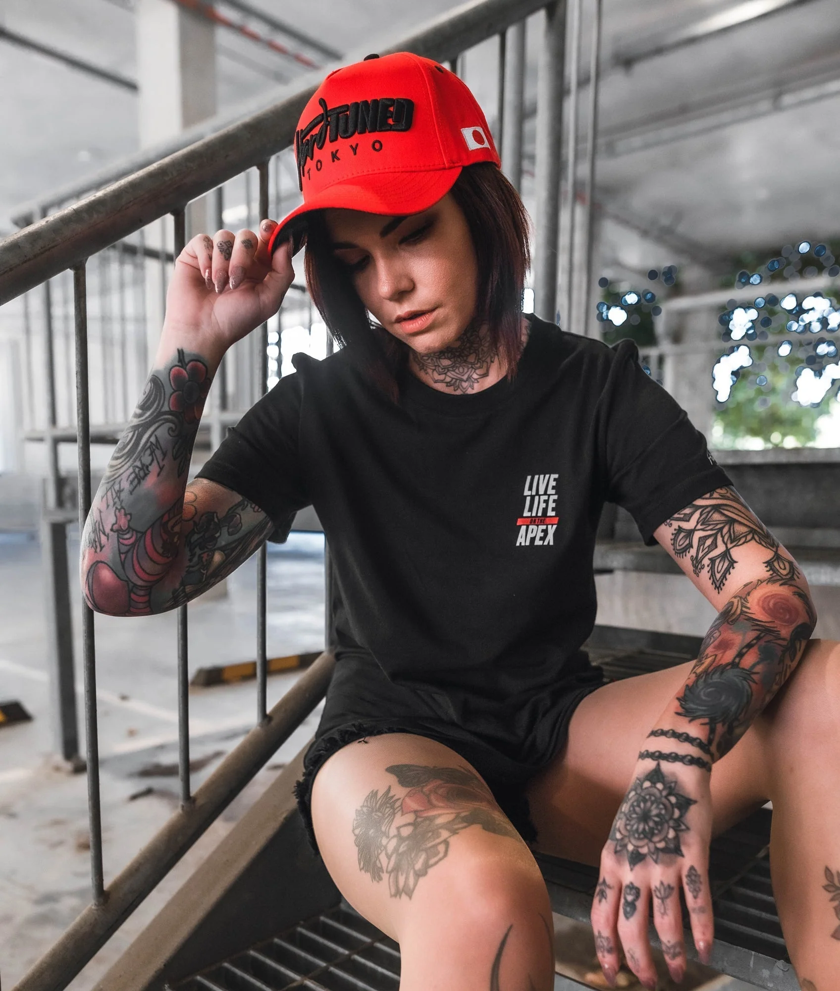 Hardtuned Tokyo Red A-Frame Cap - Image 2
