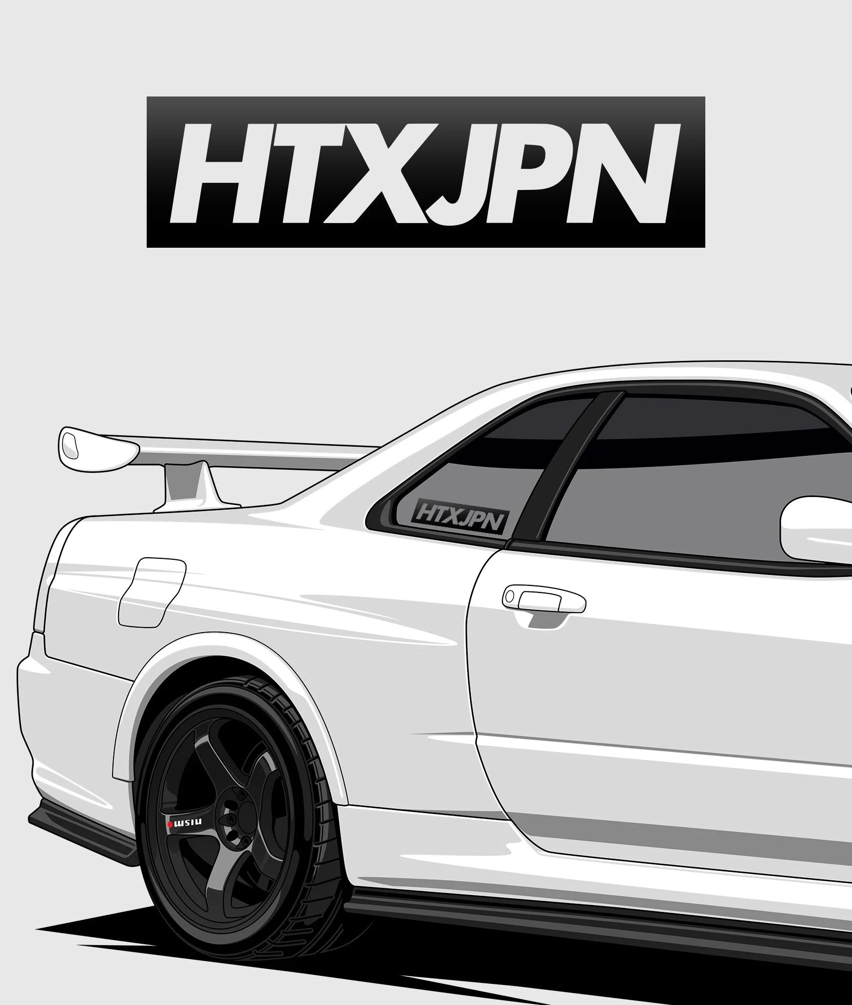 HTXJPN Classic Vinyl Sticker - Image 2