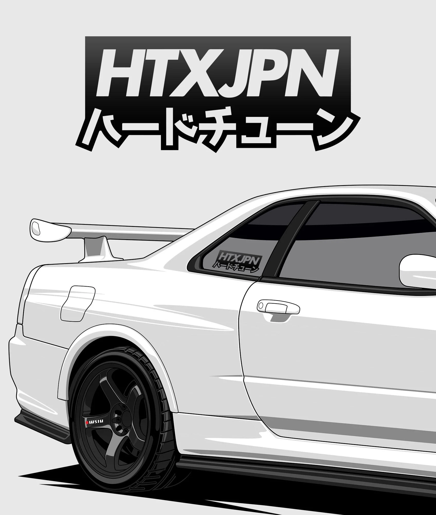 HTXJPN Kanji Vinyl Sticker - Image 2