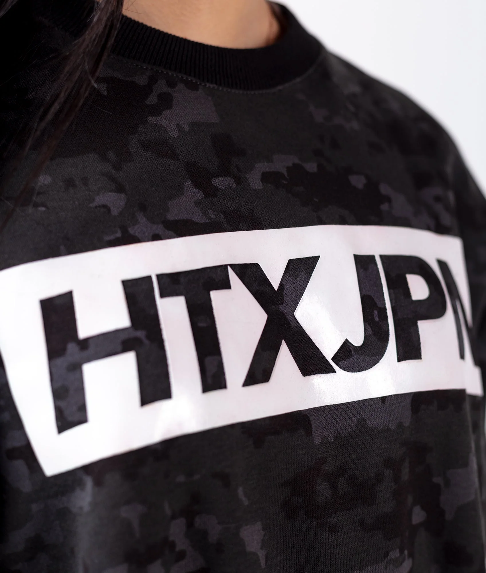 HTXJPN Times Crew Womens Sweater - Camo - Image 6