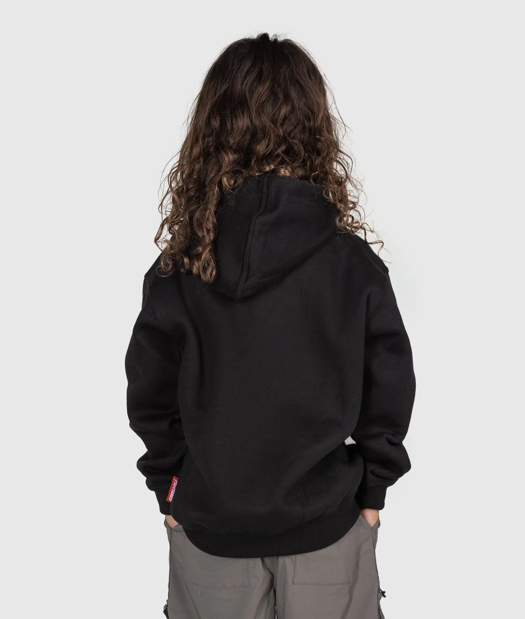 Kids Essential Hoodie - Black - Image 3