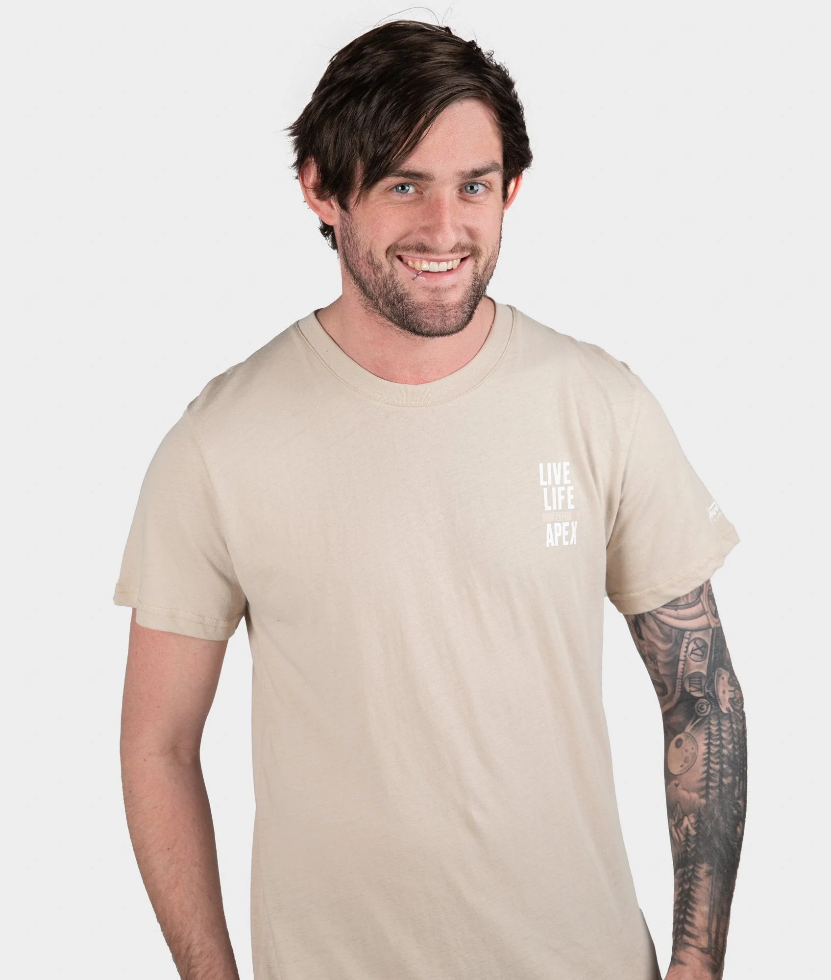 Life on the Apex Tee - Tan - Image 2