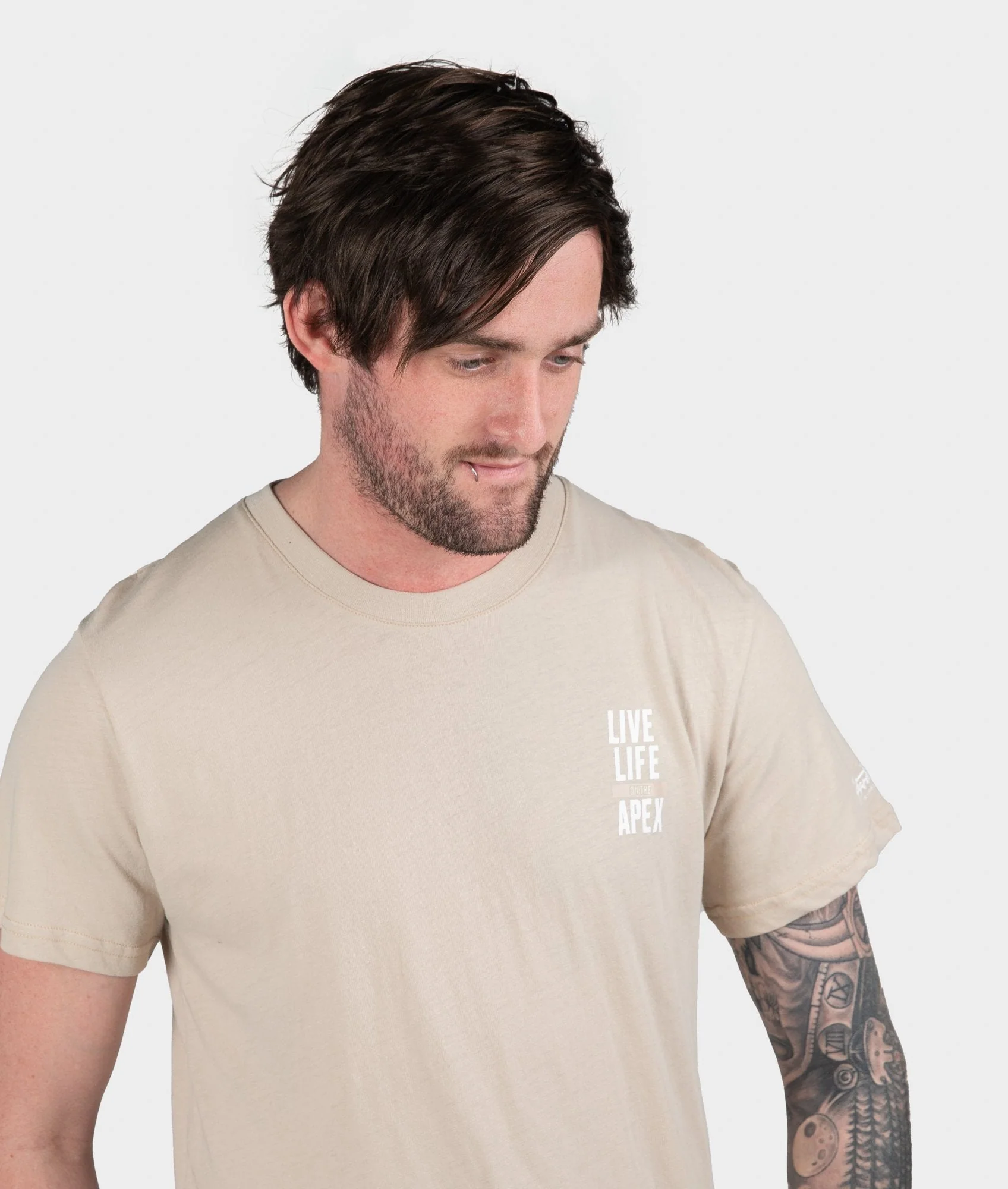 Life on the Apex Tee - Tan - Image 4