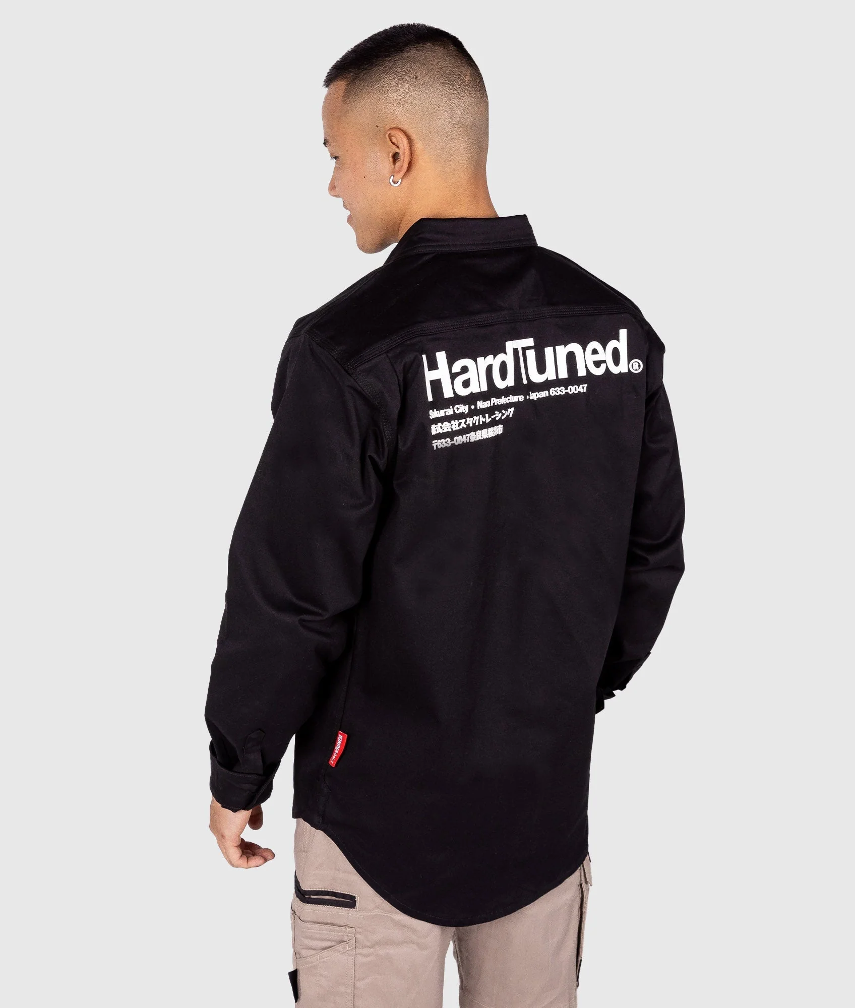 Hardtuned Long Sleeve Work Shirt - Black - Image 3