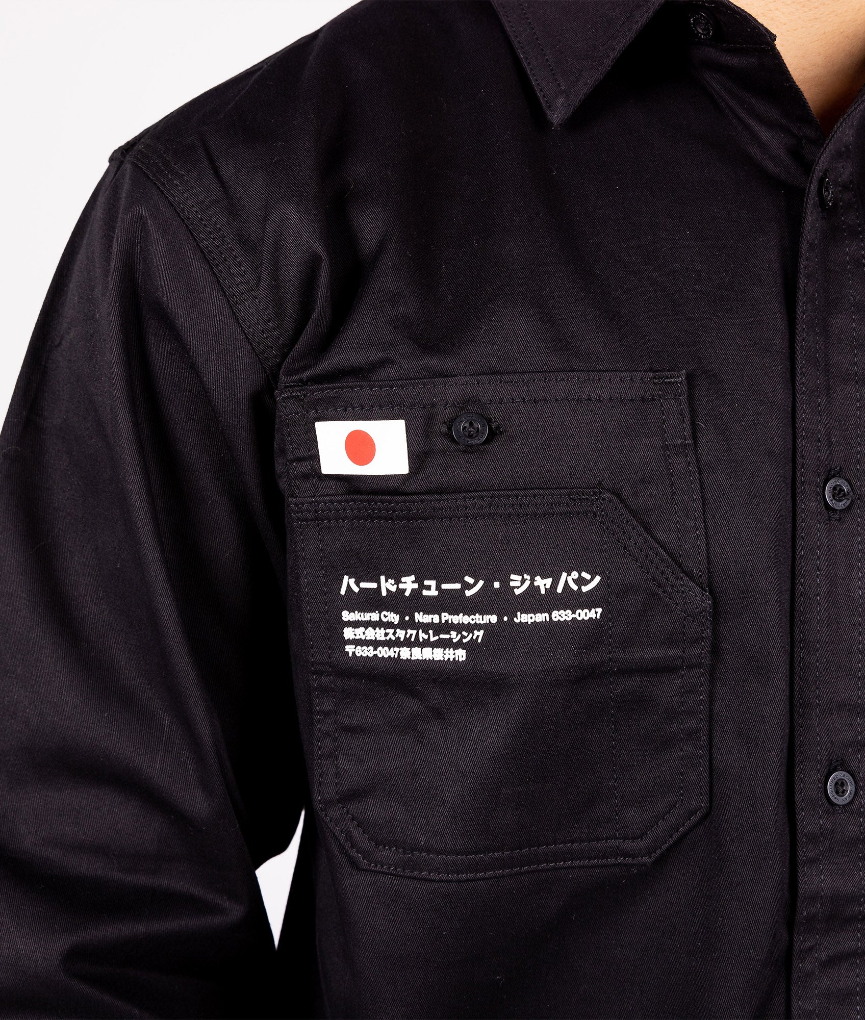 Hardtuned Long Sleeve Work Shirt - Black - Image 4