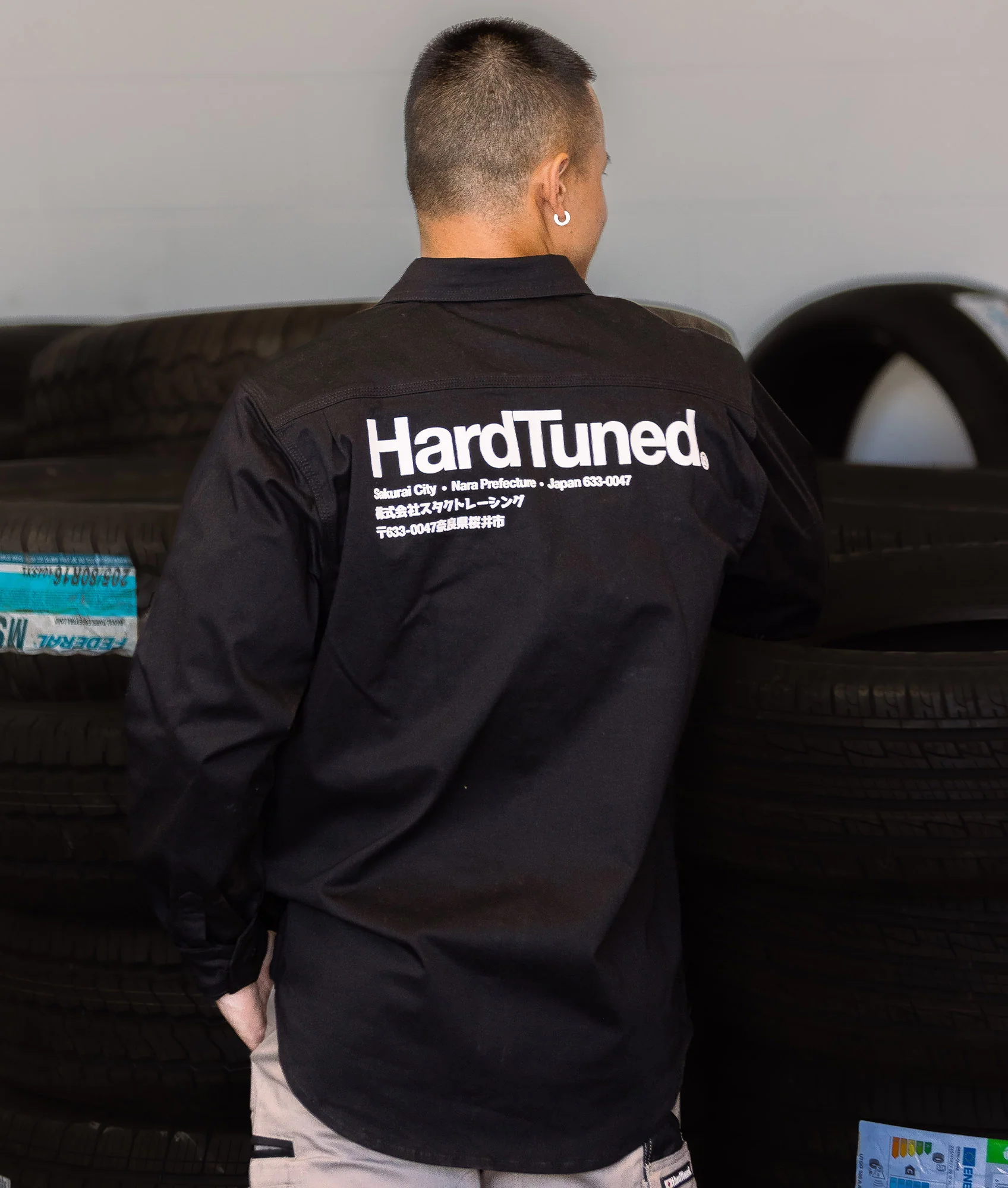 Hardtuned Long Sleeve Work Shirt - Black - Image 9