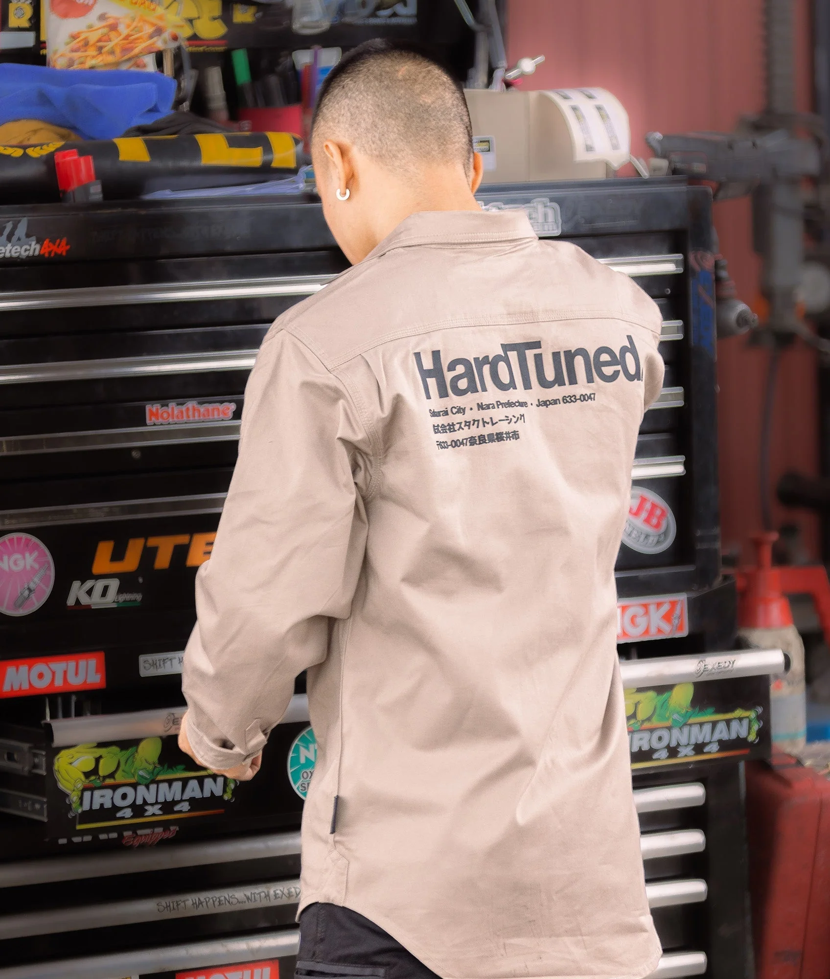 Hardtuned Long Sleeve Work Shirt - Tan - Image 2