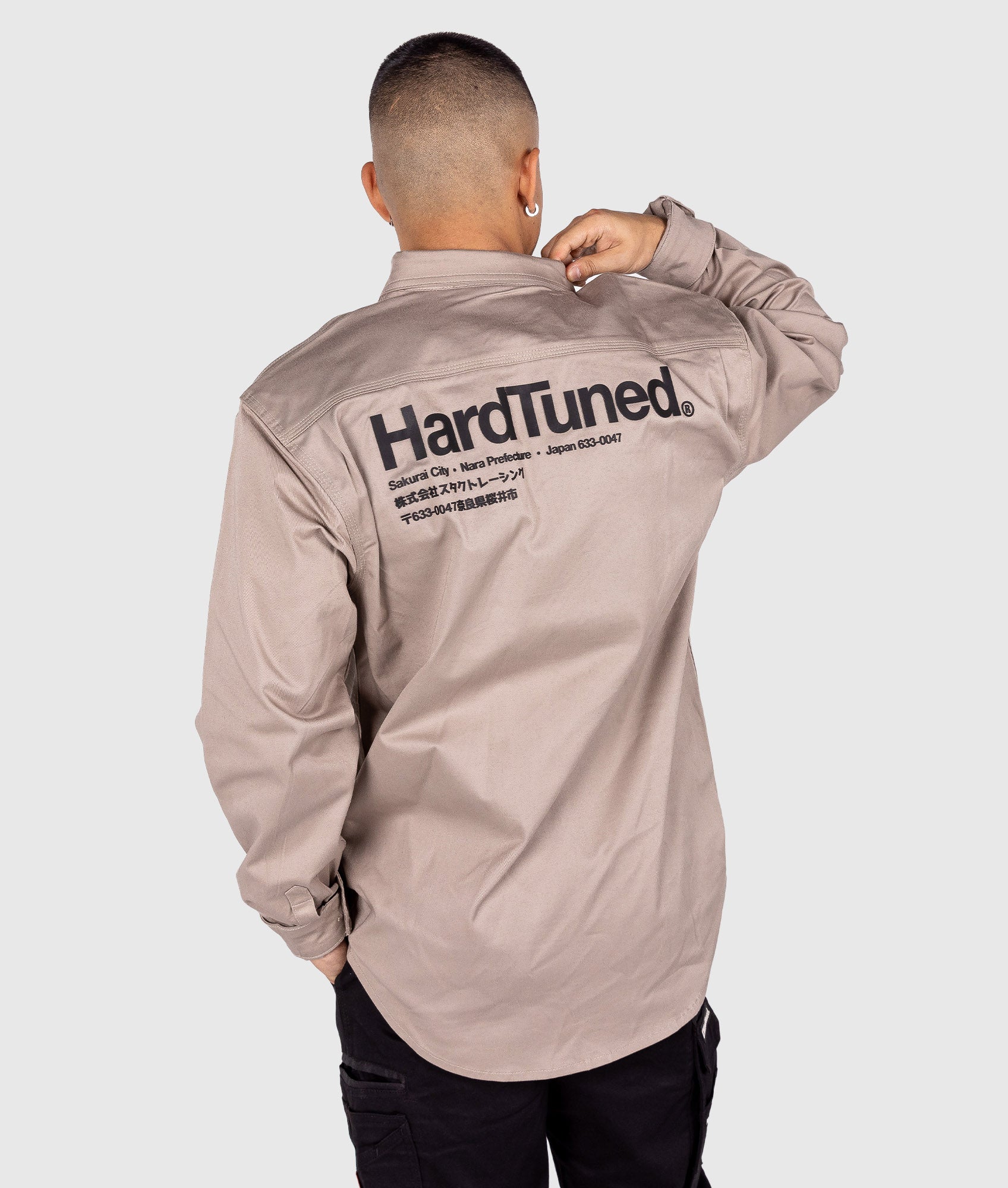 Hardtuned Long Sleeve Work Shirt - Tan - Image 3