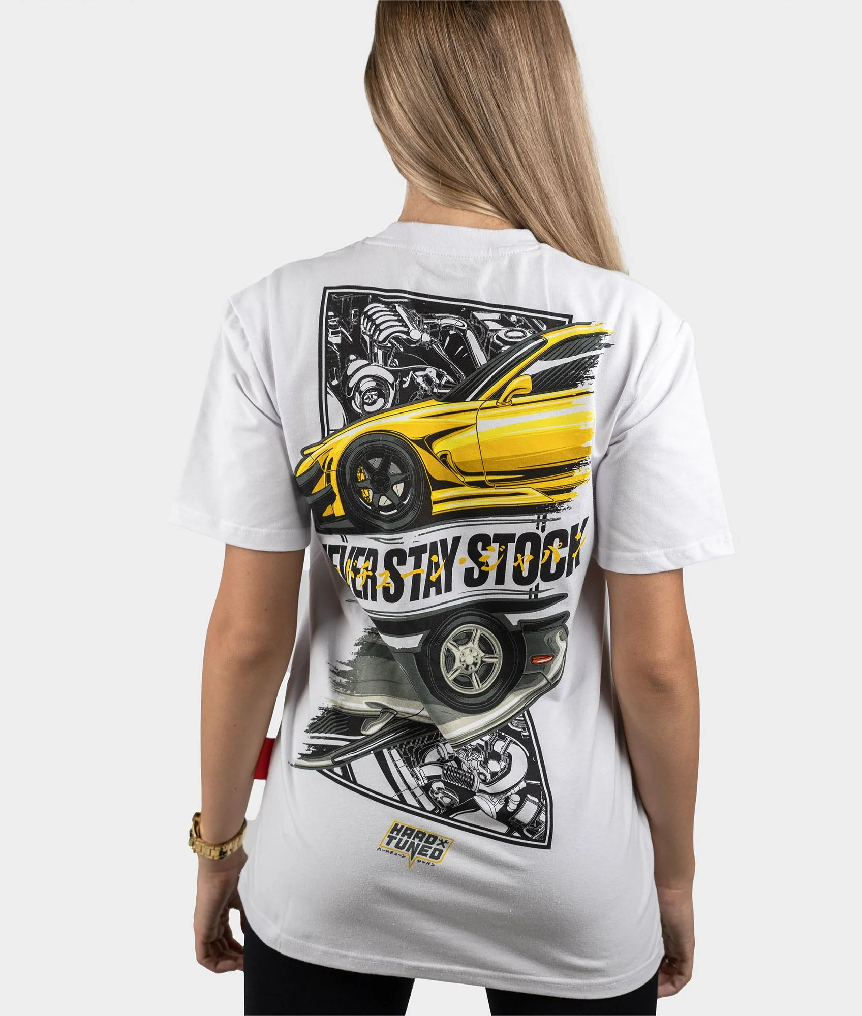 Mazda RX7 Never Stay Stock Womens Tee - Image 4