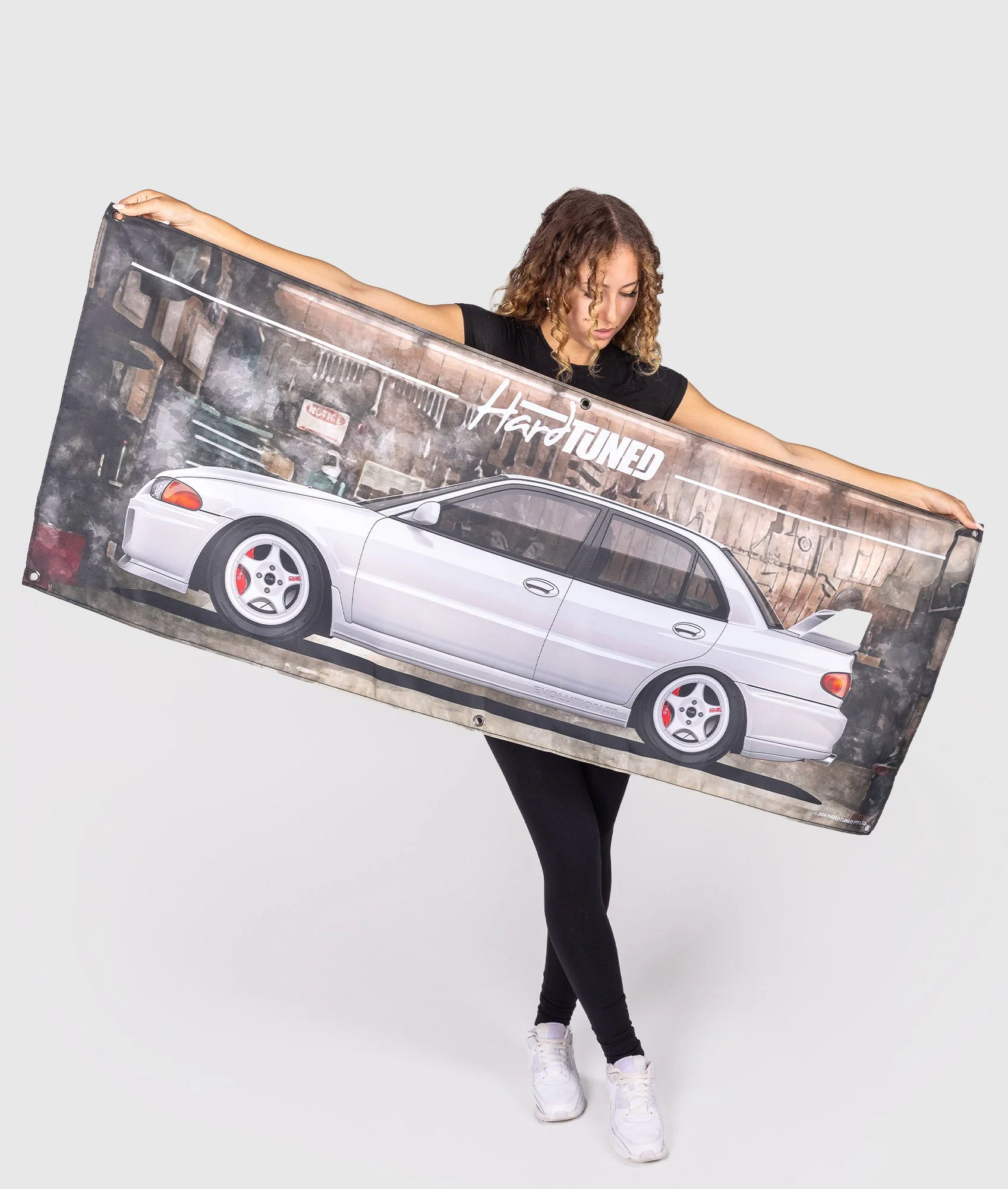 Mitsubishi Evolution 3 Garage Flag - Image 2