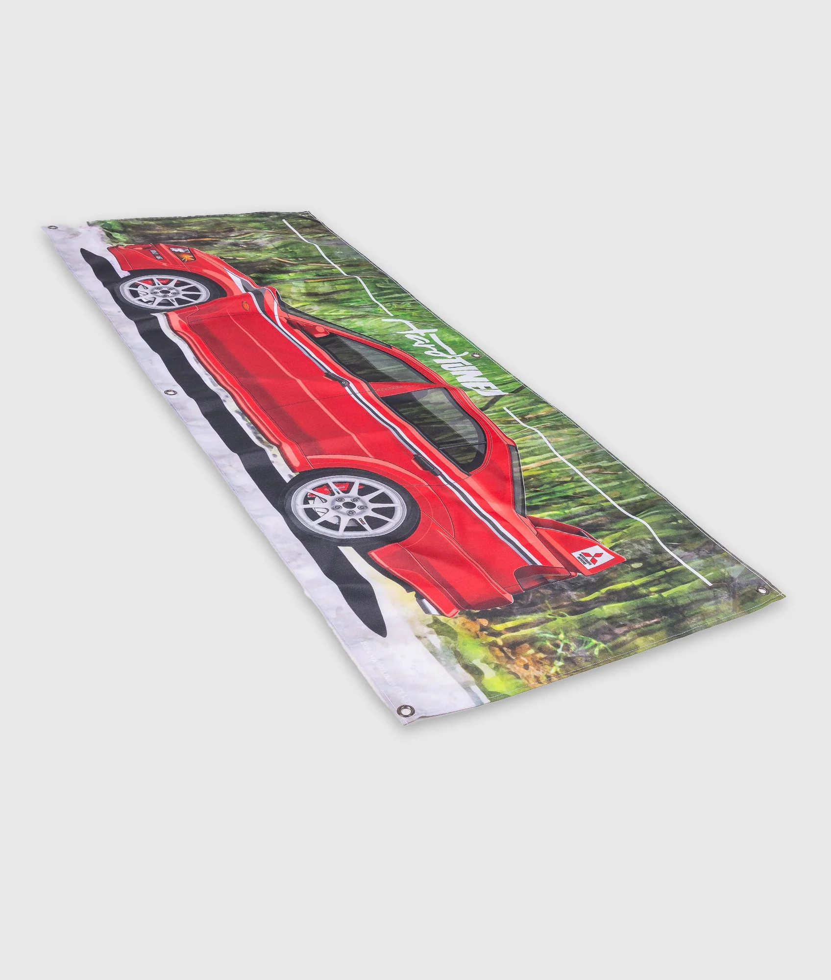 Mitsubishi Evolution 6 TME Edition Garage Flag - Image 4
