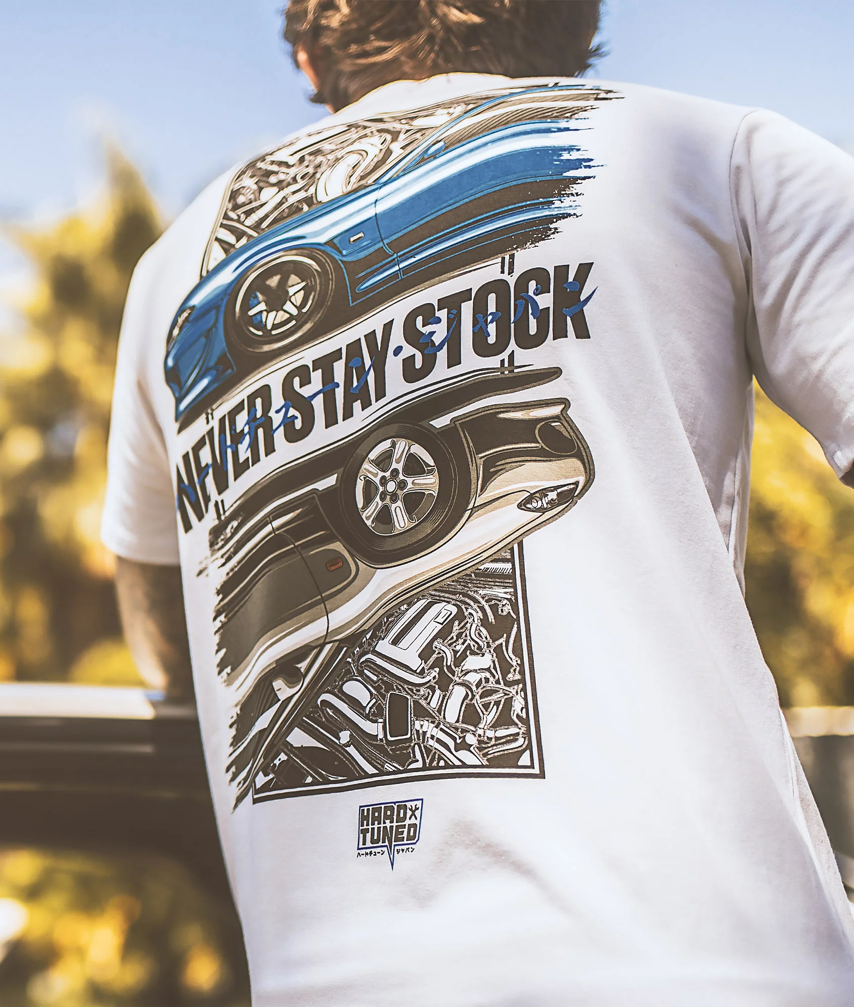 Nissan Silvia S15 Never Stay Stock Tee - Image 2