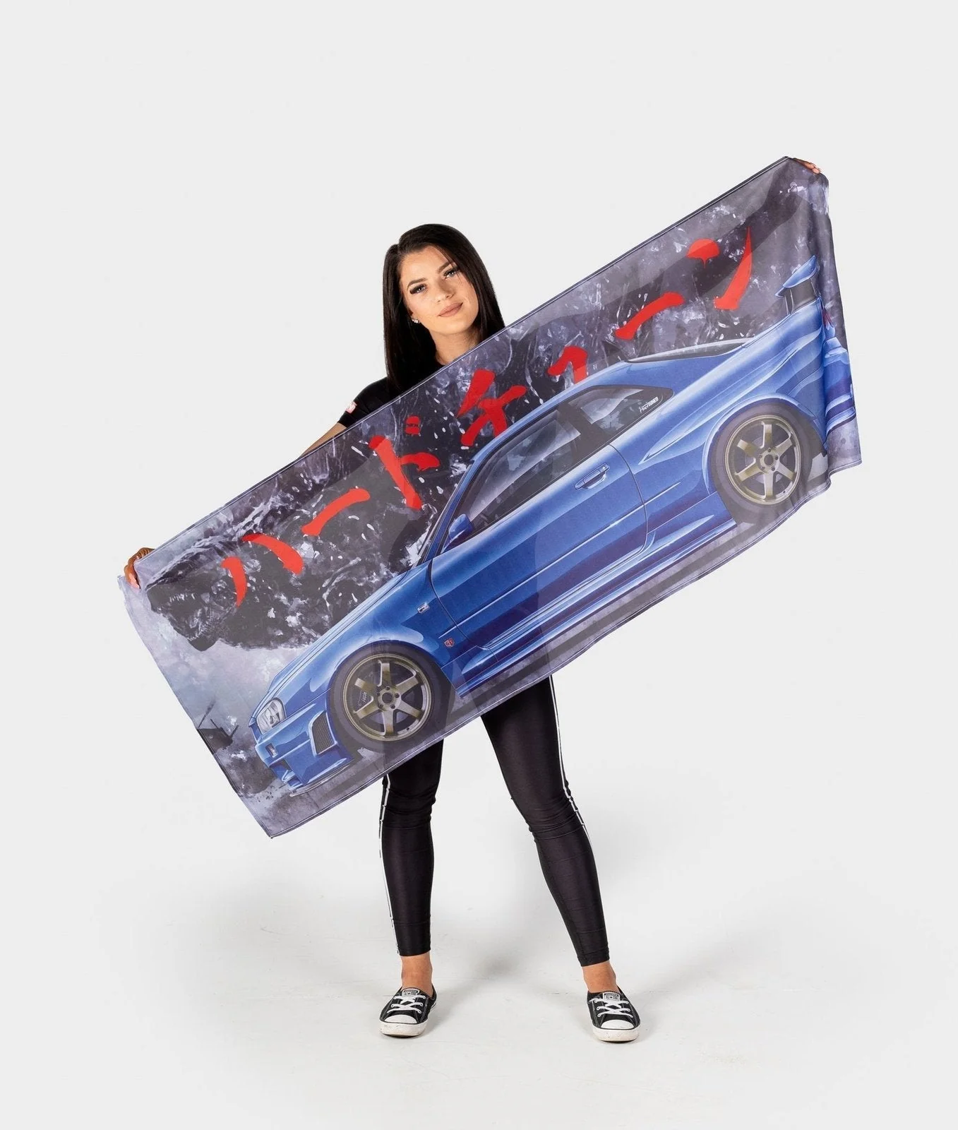 Zilla Edition Nissan Skyline R34 GTR Garage Flag - Image 2
