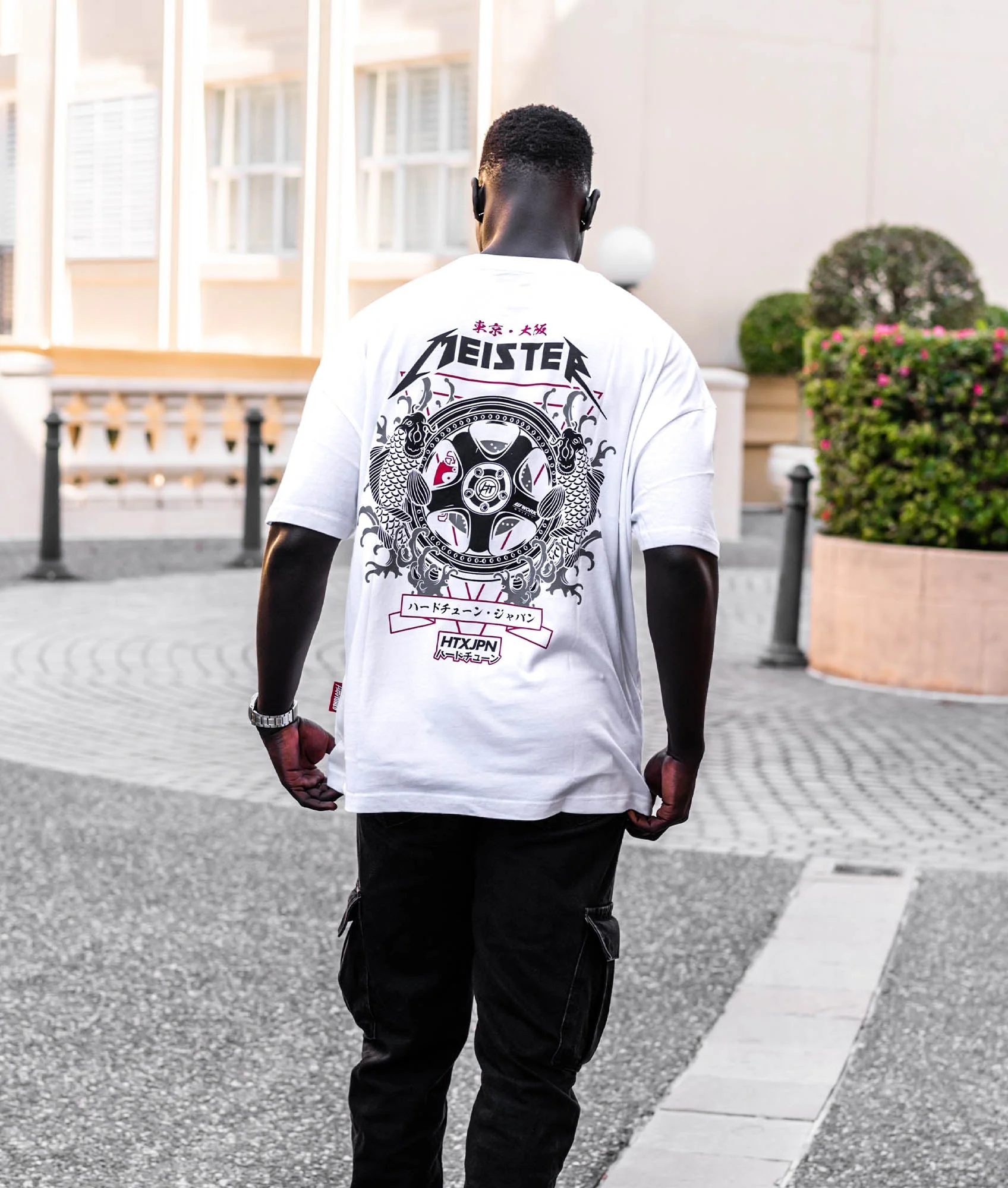 Oversized Meister Tattoo Tee - White - Image 2
