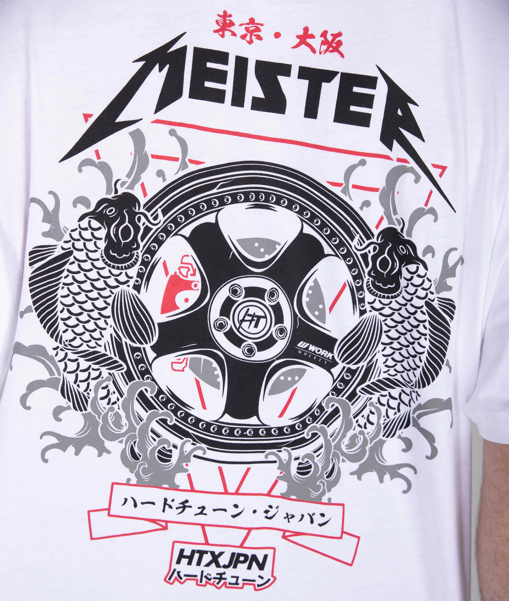 Oversized Meister Tattoo Tee - White - Image 4