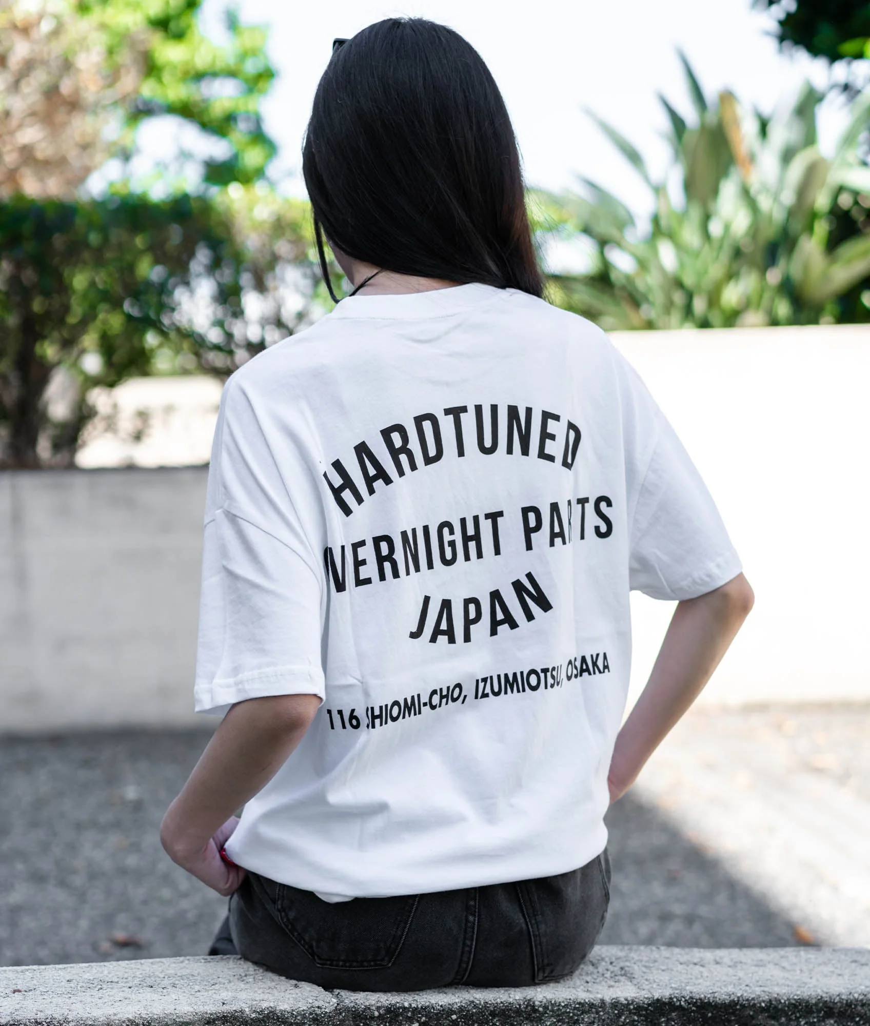 Oversized Overnight Parts Tee - White - Image 2
