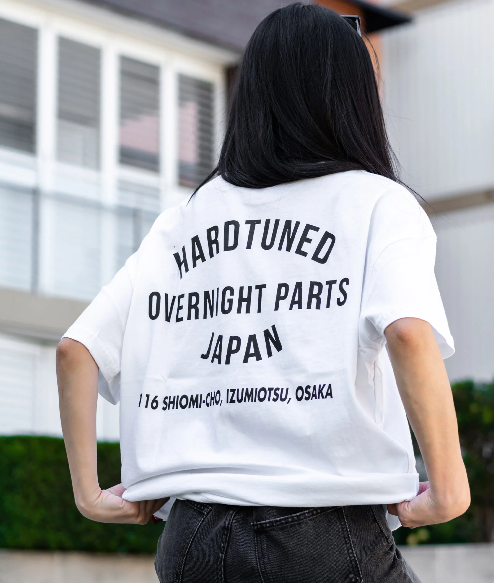 Oversized Overnight Parts Tee - White - Image 7