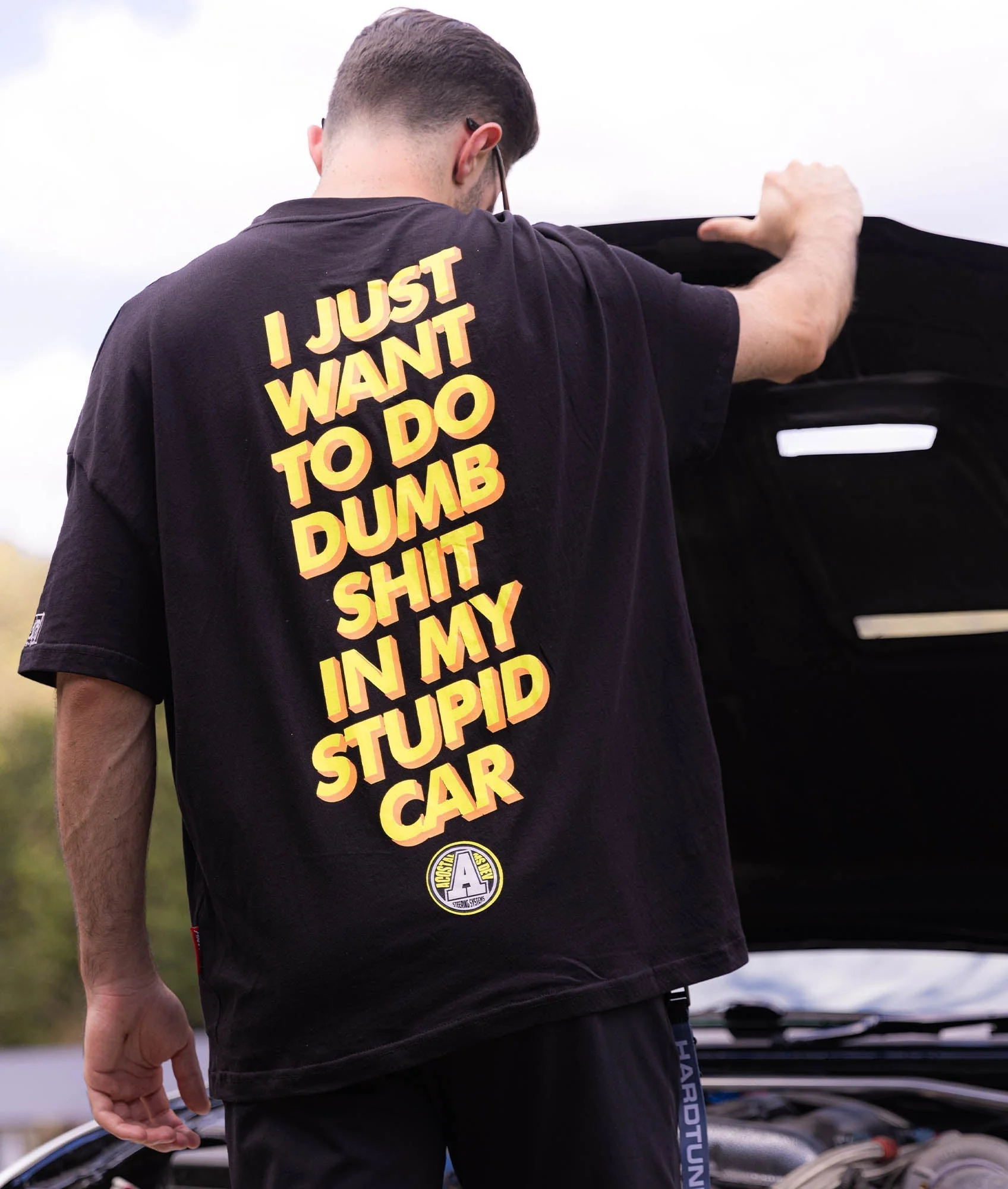 Oversized Stupid Car Tee - Image 2