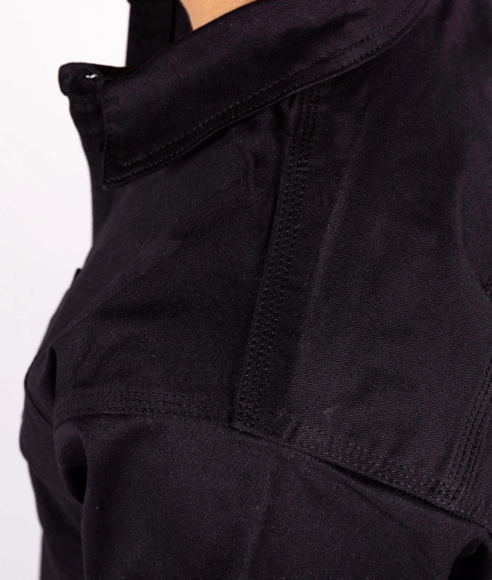 Short Sleeve Work Shirt - Black - Image 7