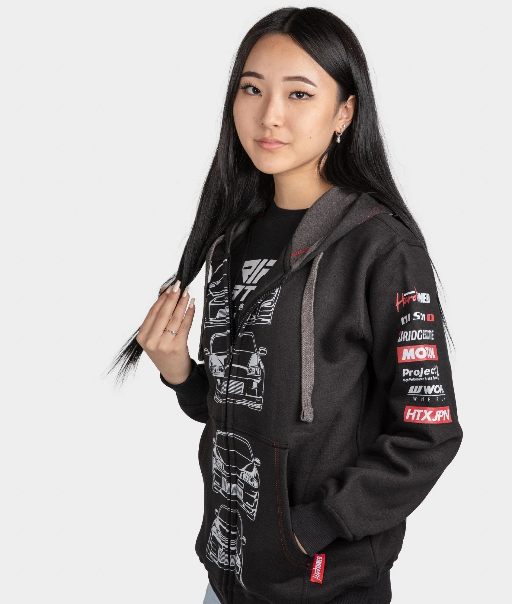 Nissan Skyline GTR Womens Hoodie - Image 3