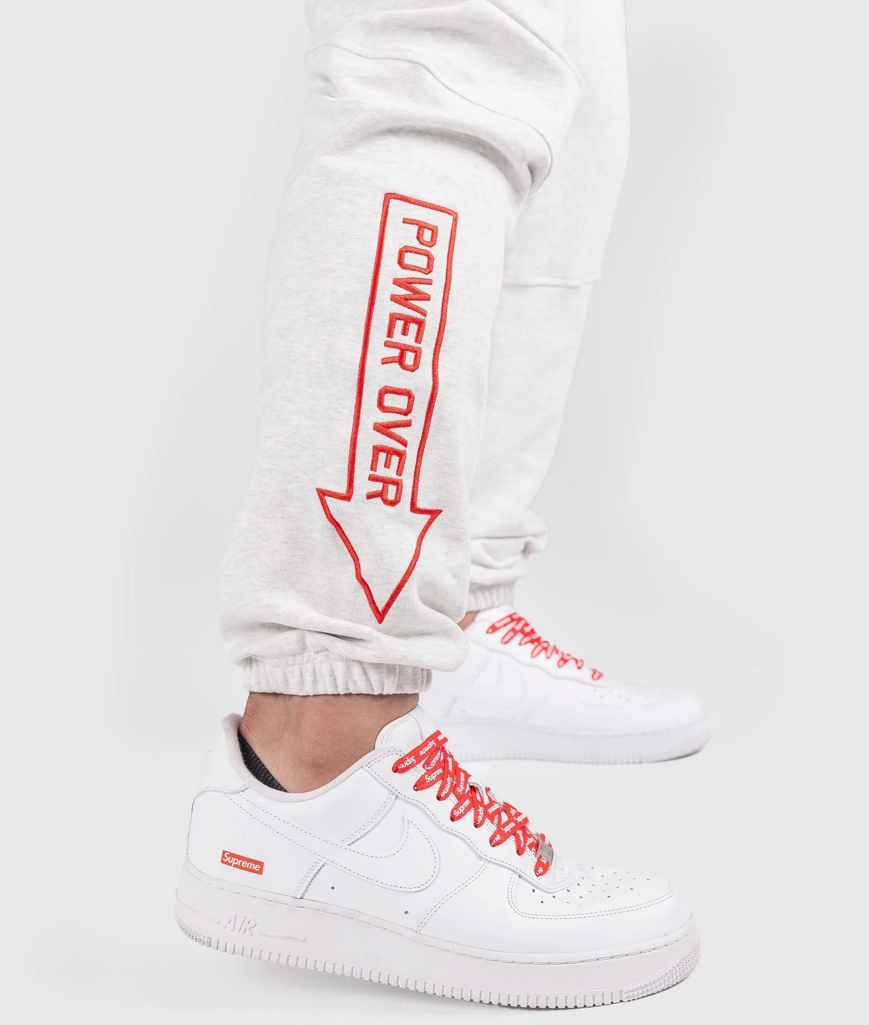 Clutch Kick P1 Fleece Track Pants - White - Image 4